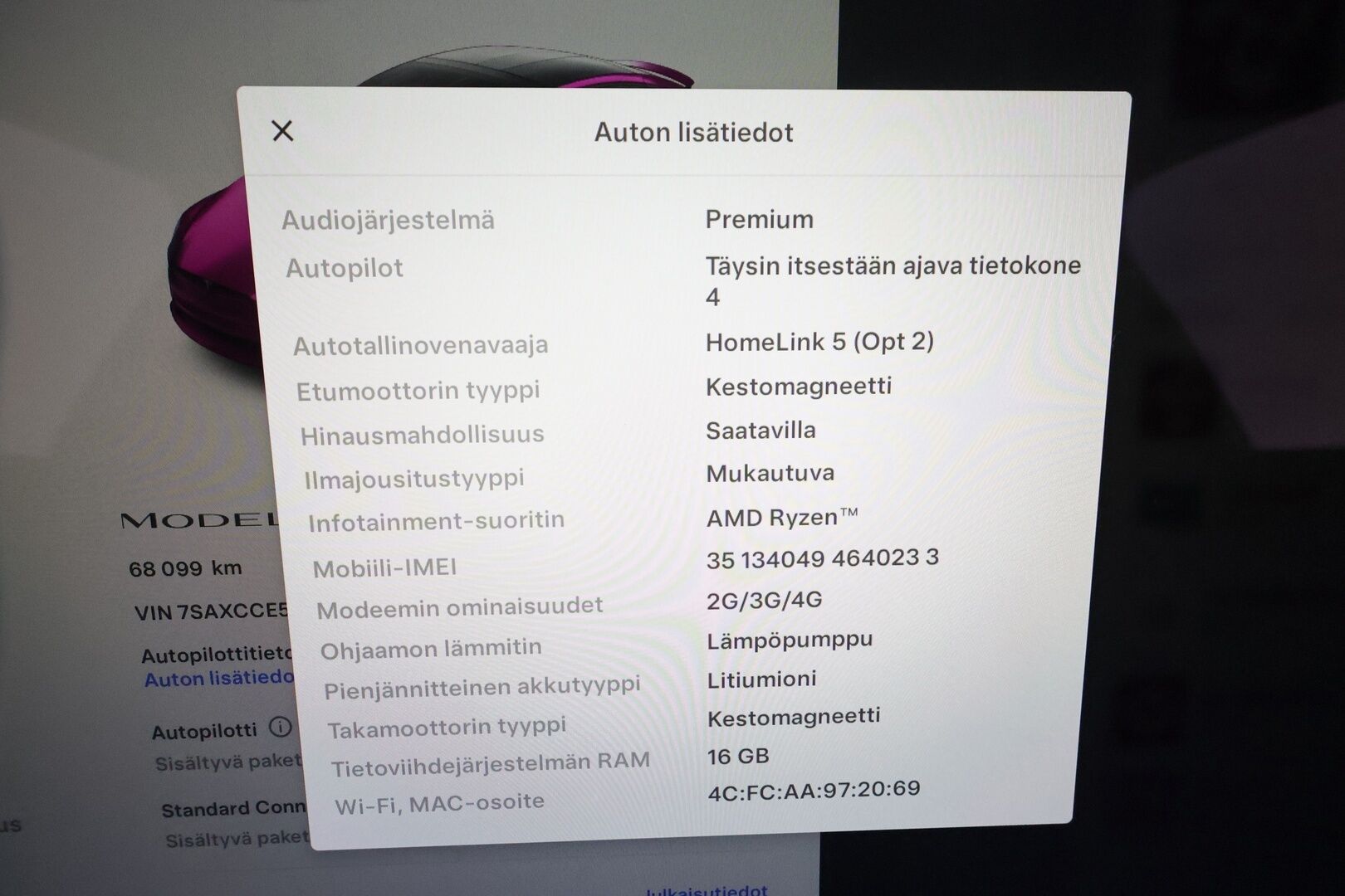 TESLA MODEL X 2023 Long Range AWD ** Lämpöpumppu / Koukku / Lasikatto / Adapt.Vakkari / Muistipenkki / P.Kamera / LED-valot / Navi ** - 2,99 % KORKOTARJOUS TÄHÄN AUTOON - 2x Latauskaapelit / Kahdet Renkaat