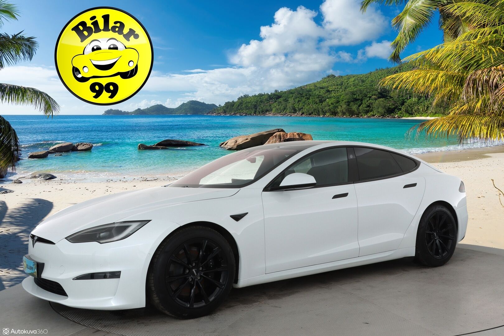TESLA MODEL S 2023 Long Range ** Lasikatto / Lämpöpumppu / Adapt.Vakkari / Matrix-LED / P.Kamera / Ilmastoitu Muistipenkki / Navi ** - 2,99 % KORKOTARJOUS TÄHÄN AUTOON - 2x Latauskaapelit / Kahdet Renkaat