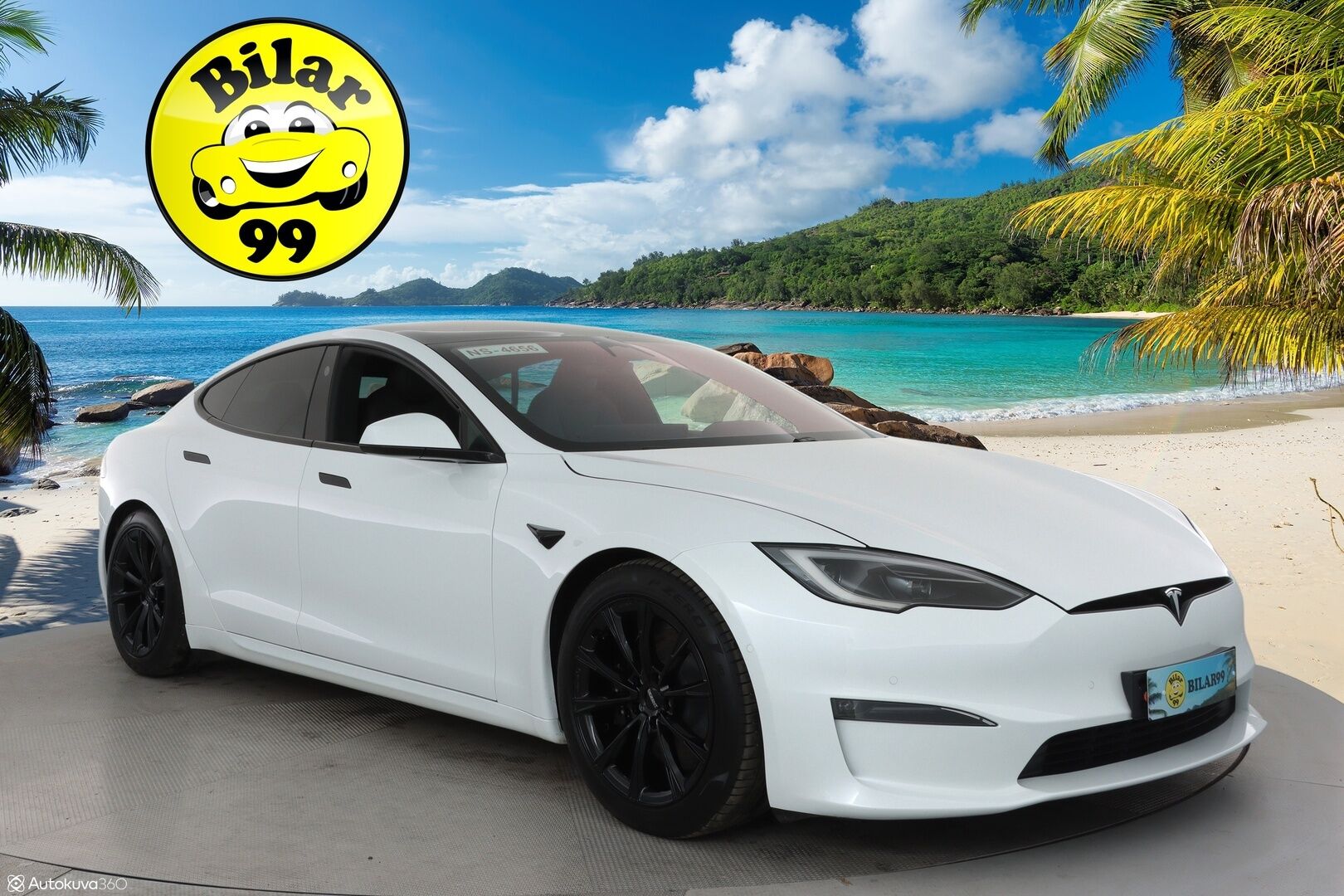 TESLA MODEL S 2023 Long Range ** Lasikatto / Lämpöpumppu / Adapt.Vakkari / Matrix-LED / P.Kamera / Ilmastoitu Muistipenkki / Navi ** - 2,99 % KORKOTARJOUS TÄHÄN AUTOON - 2x Latauskaapelit / Kahdet Renkaat