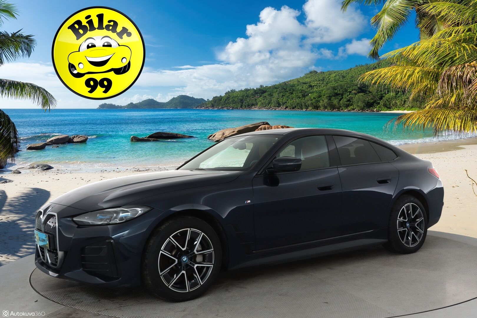 BMW I4 2023 Gran Coupe 40 eDrive M-Sport ** HUD / 360° Kamera / Adapt.Vakkari / Laser-LED / HiFi / Sporttipenkki Muistilla ** - 3,99 % KORKOTARJOUS TÄHÄN AUTOON - Akku kuntotarkastettu / 2x Latauskaapelit / Kahdet Renkaat / 