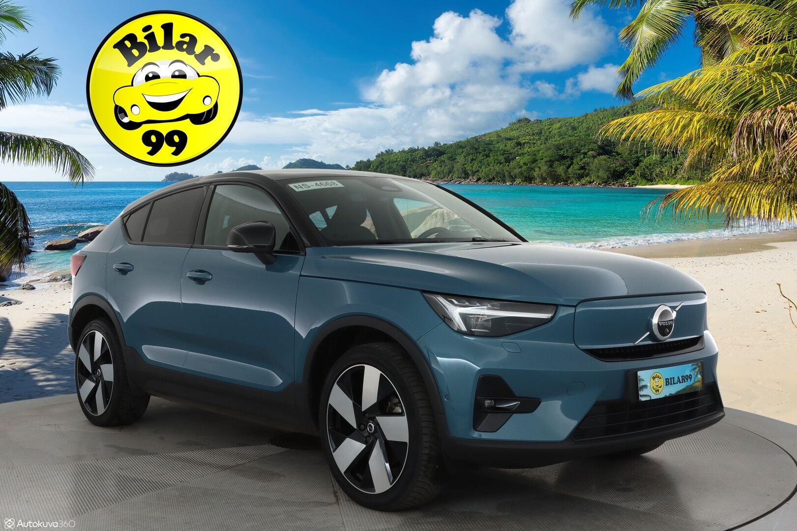 Volvo C40 2022 Recharge Twin ** 360° / Lämpöpumppu / Koukku / Adapt.Vakkari / Pixel-LED / Harman/Kardon / Sporttipenkki Muistilla ** - 3,99 % KORKOTARJOUS TÄHÄN AUTOON - Akku kuntotarkastettu