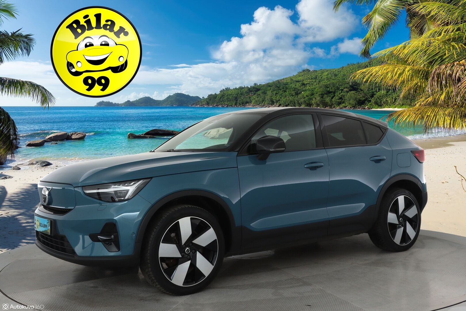 Volvo C40 2022 Recharge Twin ** 360° / Lämpöpumppu / Koukku / Adapt.Vakkari / Pixel-LED / Harman/Kardon / Sporttipenkki Muistilla ** - 3,99 % KORKOTARJOUS TÄHÄN AUTOON - Akku kuntotarkastettu