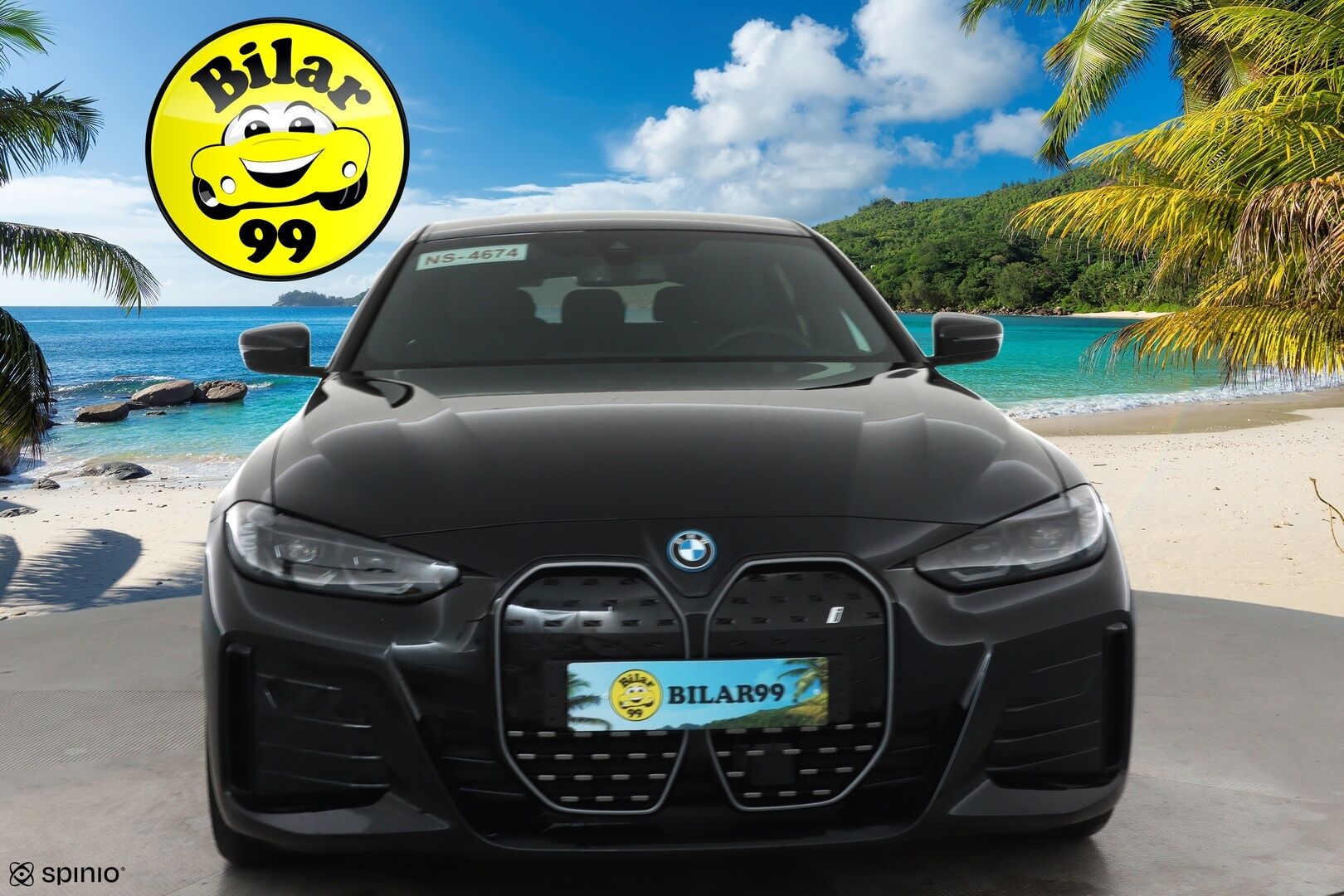 BMW I4 2024 eDrive40 M Sport **HUD / P.kamera / LED-valot / Harman/Kardon / Sporttipenkit / Navi / Kaistavahti / Comfort Access** - 3,99 % KORKOTARJOUS TÄHÄN AUTOON - Akku kuntotarkastettu / 2x Latauskaapelit