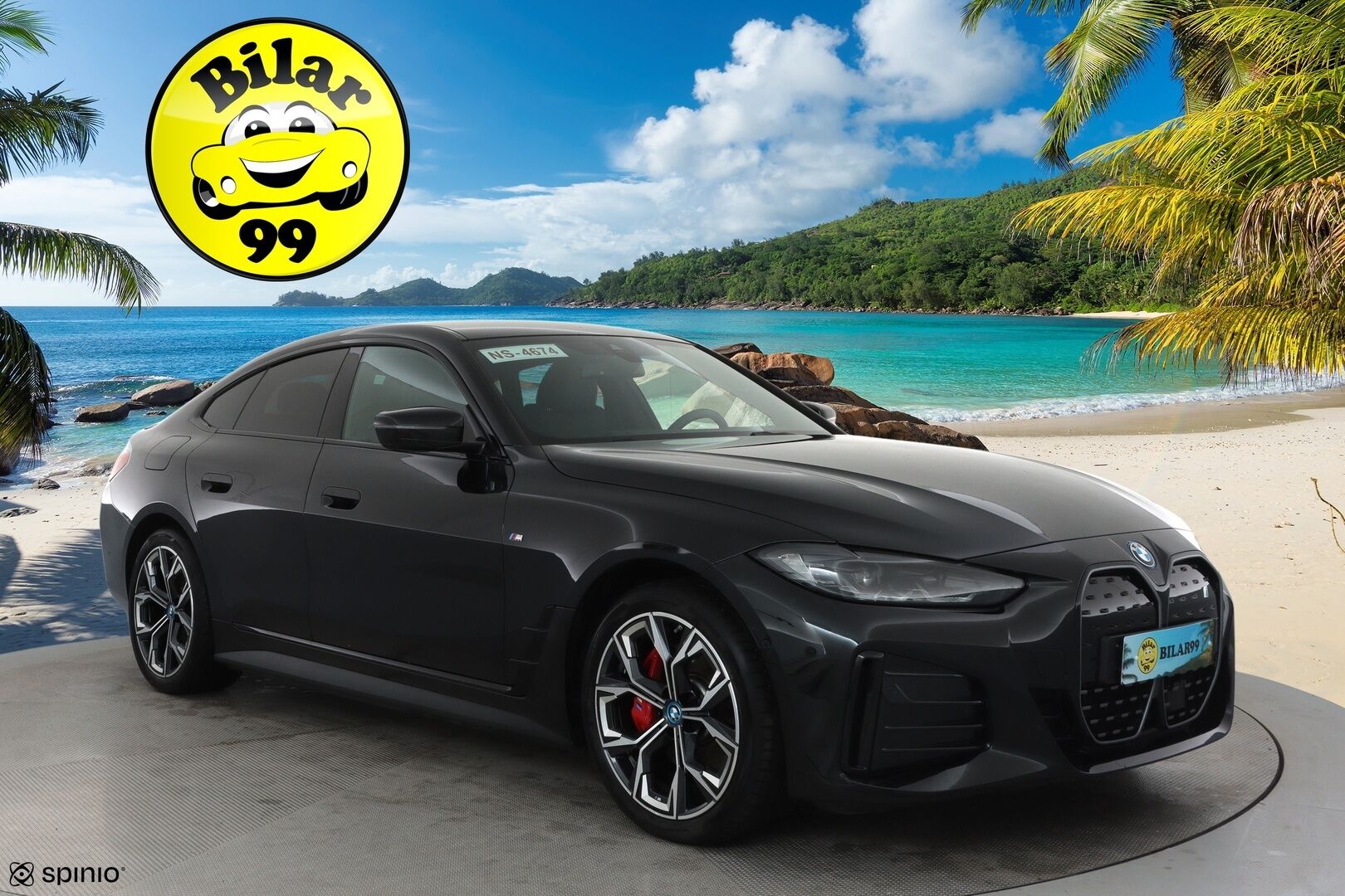 BMW I4 2024 eDrive40 M Sport **HUD / P.kamera / LED-valot / Harman/Kardon / Sporttipenkit / Navi / Kaistavahti / Comfort Access** - 3,99 % KORKOTARJOUS TÄHÄN AUTOON - Akku kuntotarkastettu / 2x Latauskaapelit