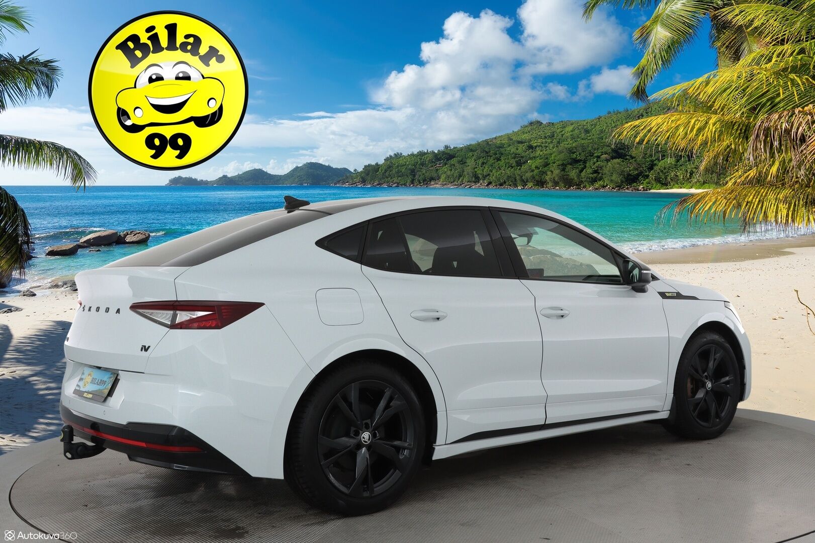SKODA ENYAQ 2023 Coupe 80x 4X4 RS iV *Lämpöpumppu / Koukku / Lasikatto / Matrix-LED / ACC / Muistipenkki / Kamera* - 3,99 % KORKOTARJOUS TÄHÄN AUTOON - Kahdet Vanteet / Soh 94% / ALV