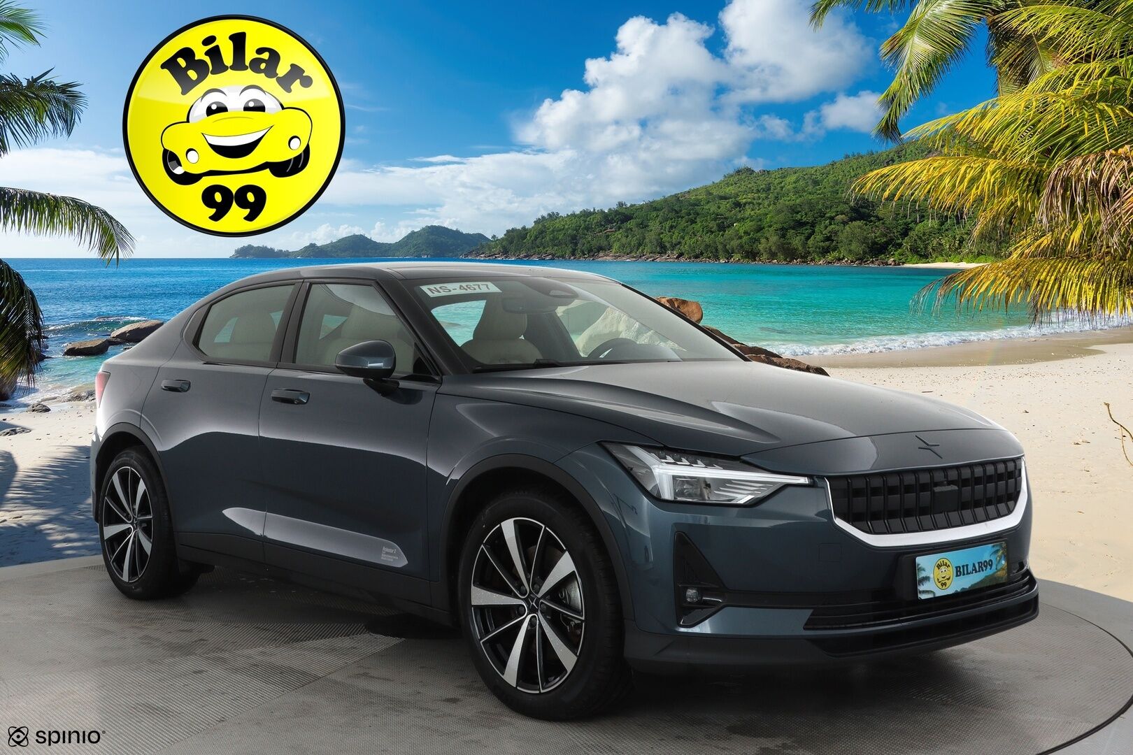 POLESTAR 2 2022 Long Range AWD 78 kWh **Lämpöpumppu / Koukku / Lasikatto / 360° / Adapt.Vakkari / Ilmastoitu Sporttipenkki Muistilla** - 3,99 % KORKOTARJOUS TÄHÄN AUTOON - Akku kuntotarkastettu / 2x Latauskaapelit 