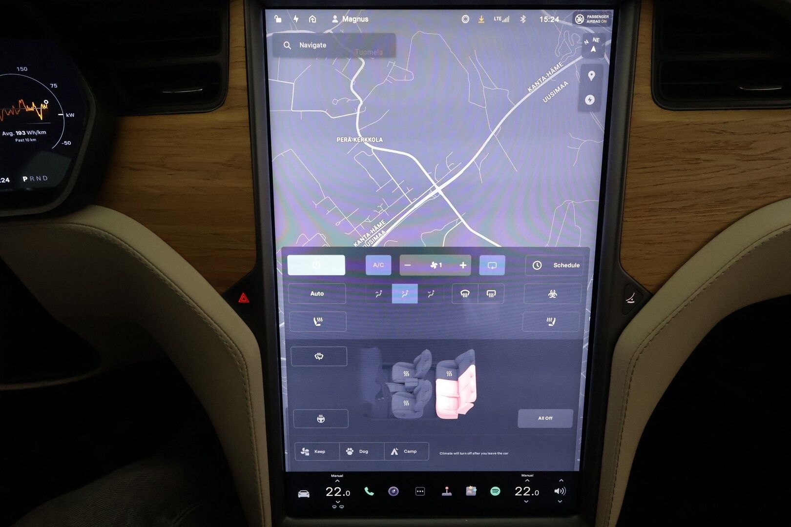 TESLA MODEL S 2019 100D AWD **Lasikatto / P.kamera / LED-valot / Ilma-alusta / Nahkaverhoilu / Navi / Kaistavahti / KeylessGO** - 3,99 % KORKOTARJOUS TÄHÄN AUTOON - 2x Latauskaapelit / Kahdet Renkaat
