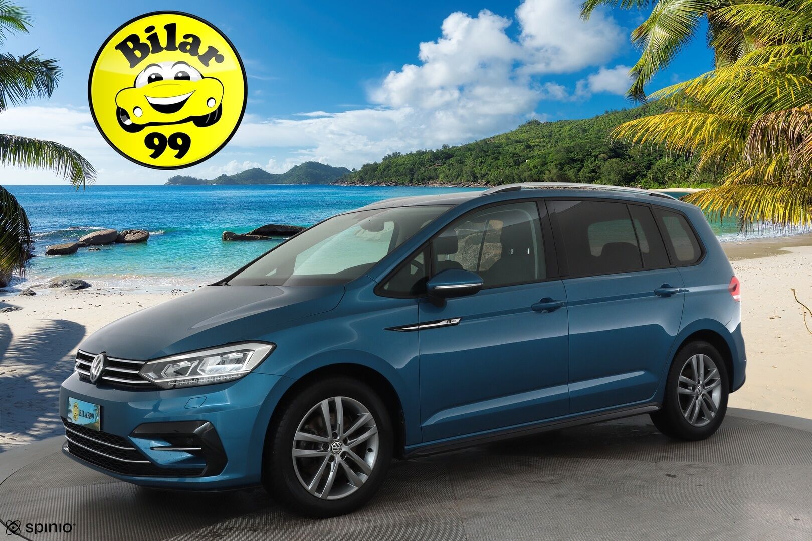 VOLKSWAGEN TOURAN 2019 R-Line 1,5 TSI EVO 110 kW DSG 7-Paik **Webasto / Koukku / Adapt.Vakkari / LED-valot / P.Kamera** - Kahdet Renkaat / R-line ulkopaketti / Metalliväri / Tehtaan vetokoukku