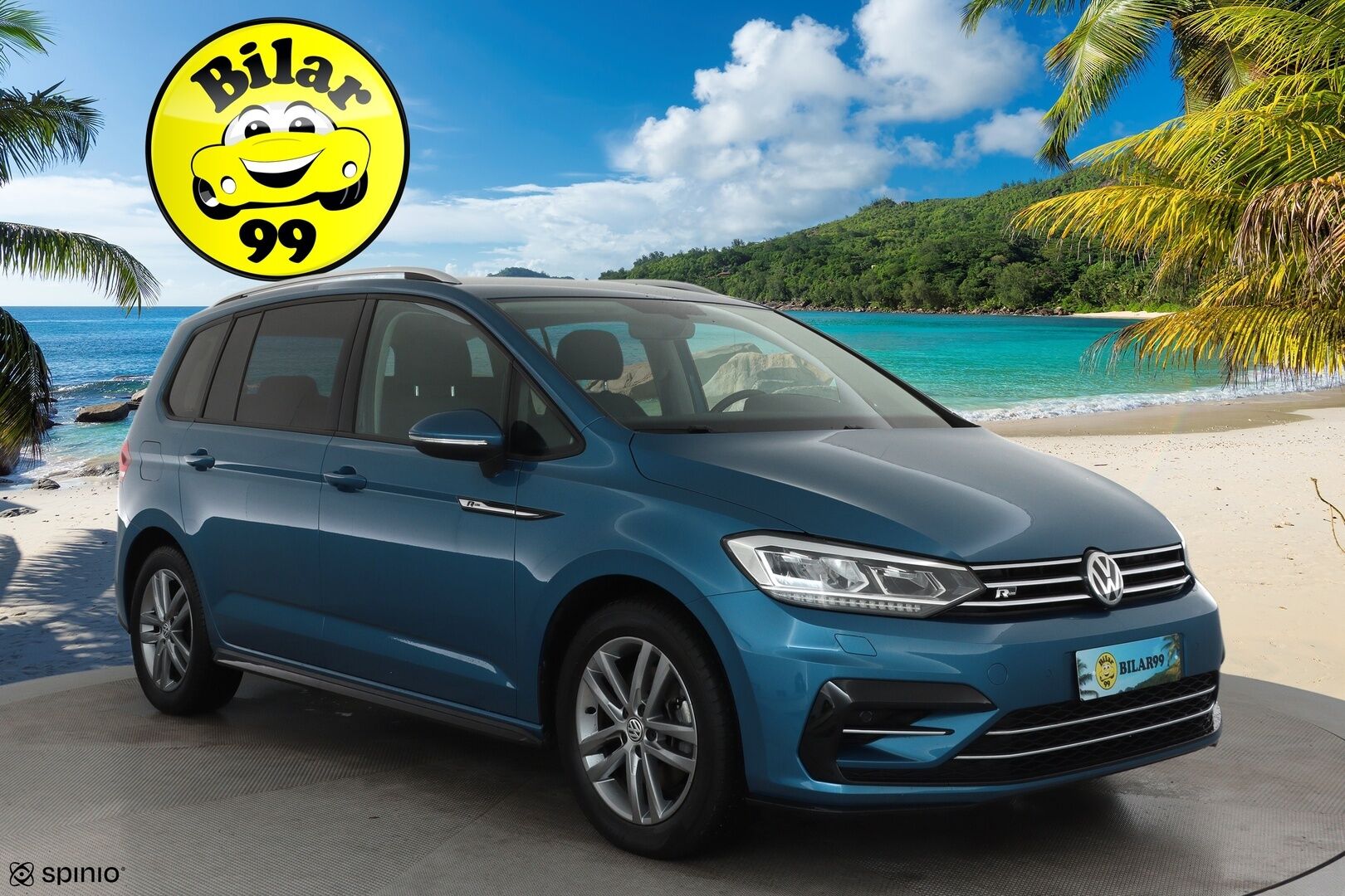 VOLKSWAGEN TOURAN 2019 R-Line 1,5 TSI EVO 110 kW DSG 7-Paik **Webasto / Koukku / Adapt.Vakkari / LED-valot / P.Kamera** - Kahdet Renkaat / R-line ulkopaketti / Metalliväri / Tehtaan vetokoukku