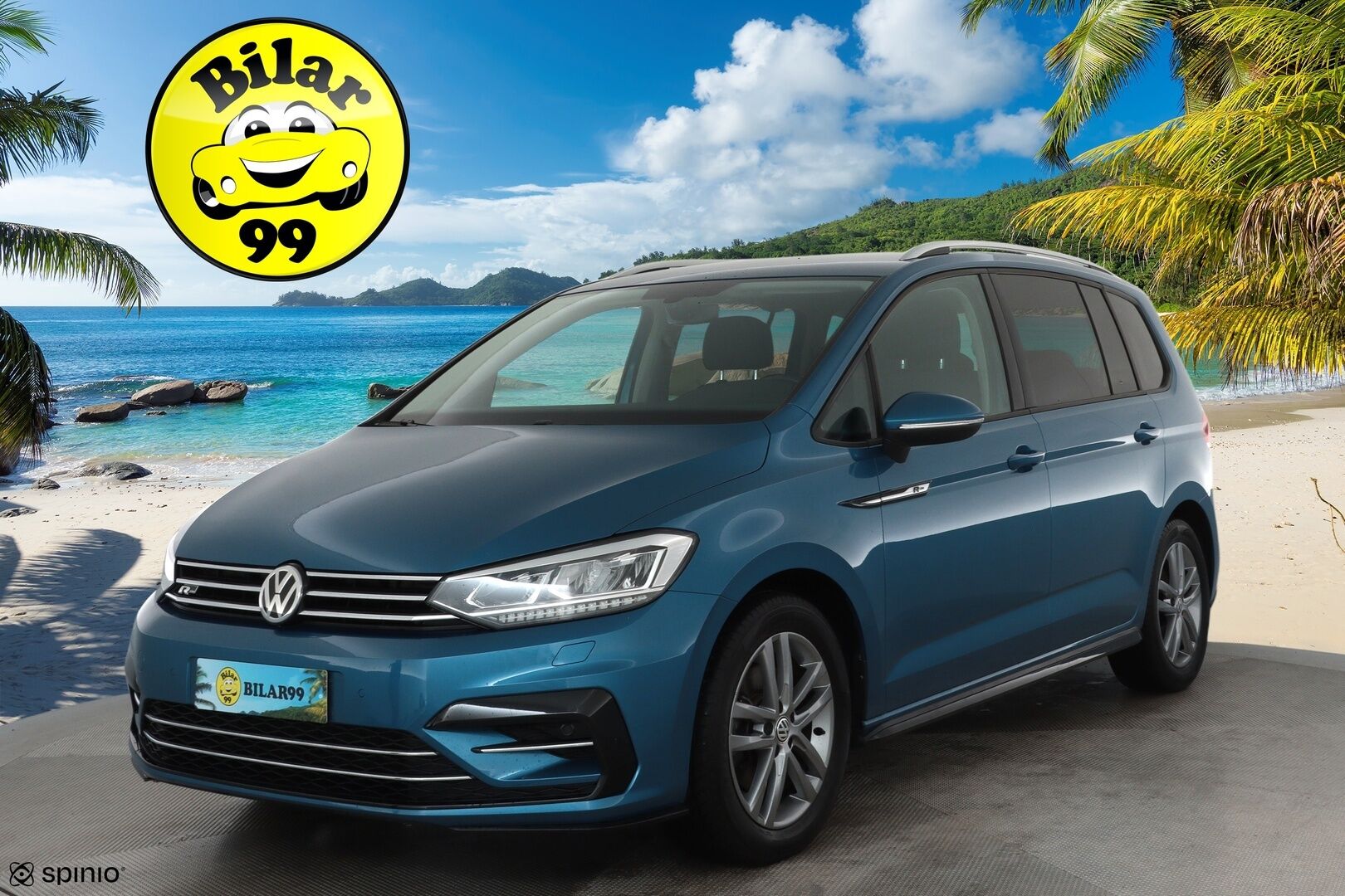 VOLKSWAGEN TOURAN 2019 R-Line 1,5 TSI EVO 110 kW DSG 7-Paik **Webasto / Koukku / Adapt.Vakkari / LED-valot / P.Kamera** - 3,99 % KORKOTARJOUS TÄHÄN AUTOON - Kahdet Renkaat