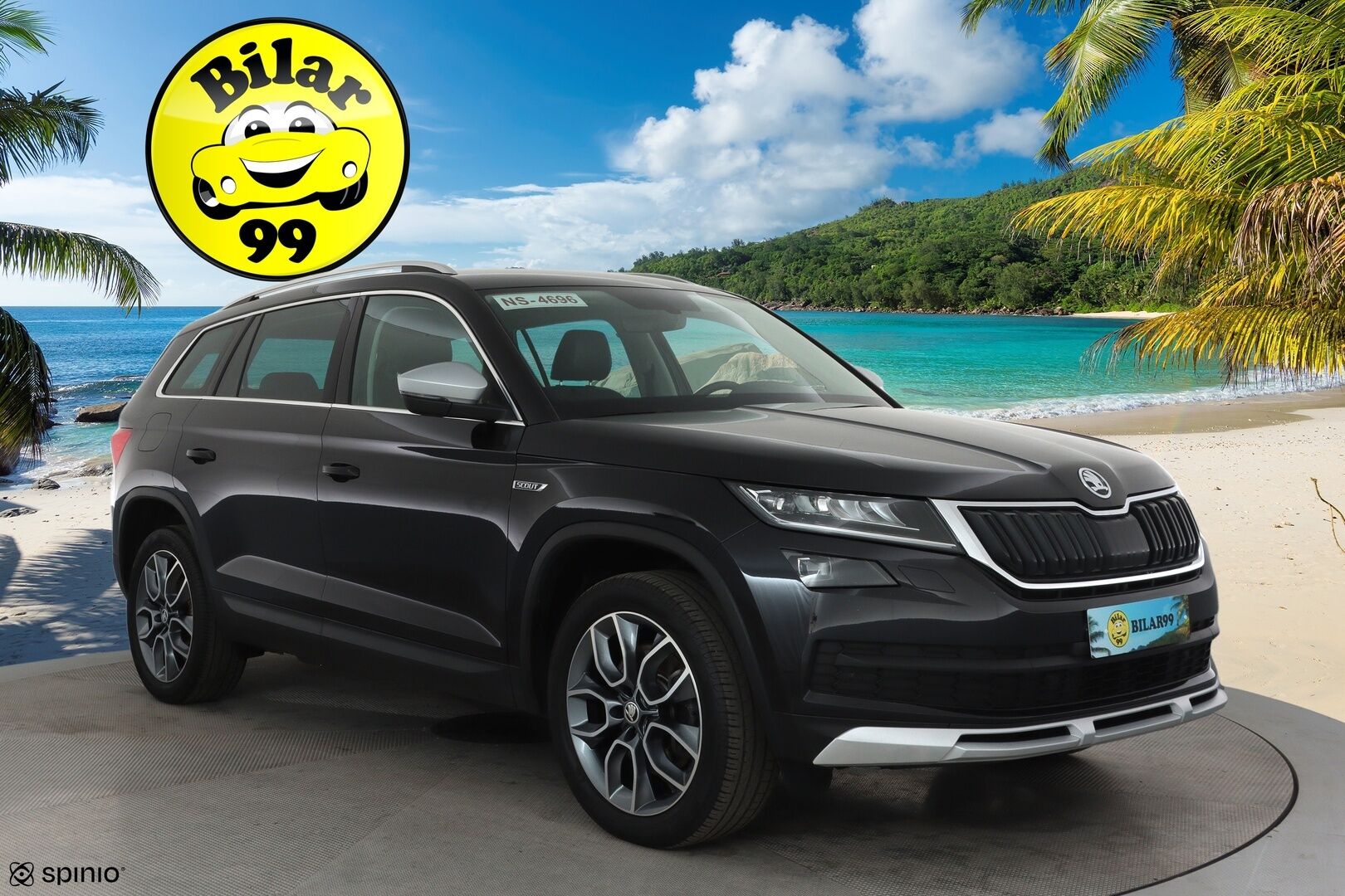 SKODA KODIAQ 2019 2,0 TSI 4x4 Scout DSG Autom. **Webasto / Canton / Koukku / P.kamera / Adapt.vakkari / KeylessGo** - 3,99 % KORKOTARJOUS TÄHÄN AUTOON - Merkkihuollettu