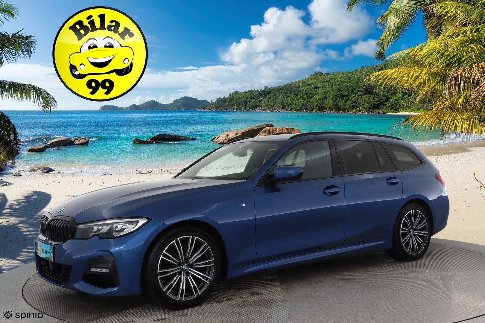 BMW 320 2022 G21 Touring xDrive M-Sport MHEV**Adapt.vakkari / Webasto / Koukku / Hifi / P.kamera / Sporttipenkit / Digimittaristo** - 3,99 % KORKOTARJOUS TÄHÄN AUTOON - Kahdet renkaat aluvanteilla / Merkkihuollettu / Puskurin alle taittuva vetokoukku