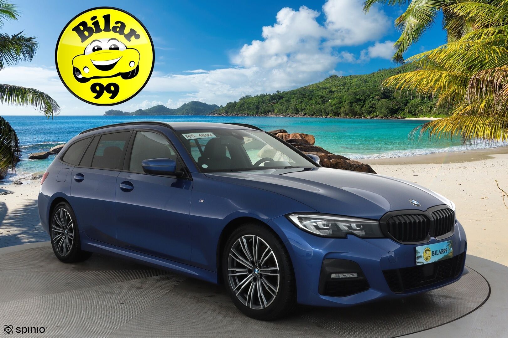 BMW 320 2022 G21 Touring xDrive M-Sport MHEV**Adapt.vakkari / Webasto / Koukku / Hifi / P.kamera / Sporttipenkit / Digimittaristo** - 3,99 % KORKOTARJOUS TÄHÄN AUTOON - Kahdet renkaat aluvanteilla / Merkkihuollettu / Puskurin alle taittuva vetokoukku