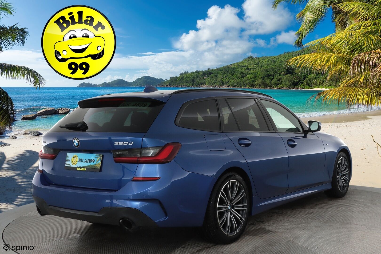 BMW 320 2022 G21 Touring xDrive M-Sport MHEV**Adapt.vakkari / Webasto / Koukku / Hifi / P.kamera / Sporttipenkit / Digimittaristo** - 3,99 % KORKOTARJOUS TÄHÄN AUTOON - Kahdet renkaat aluvanteilla / Merkkihuollettu / Puskurin alle taittuva vetokoukku
