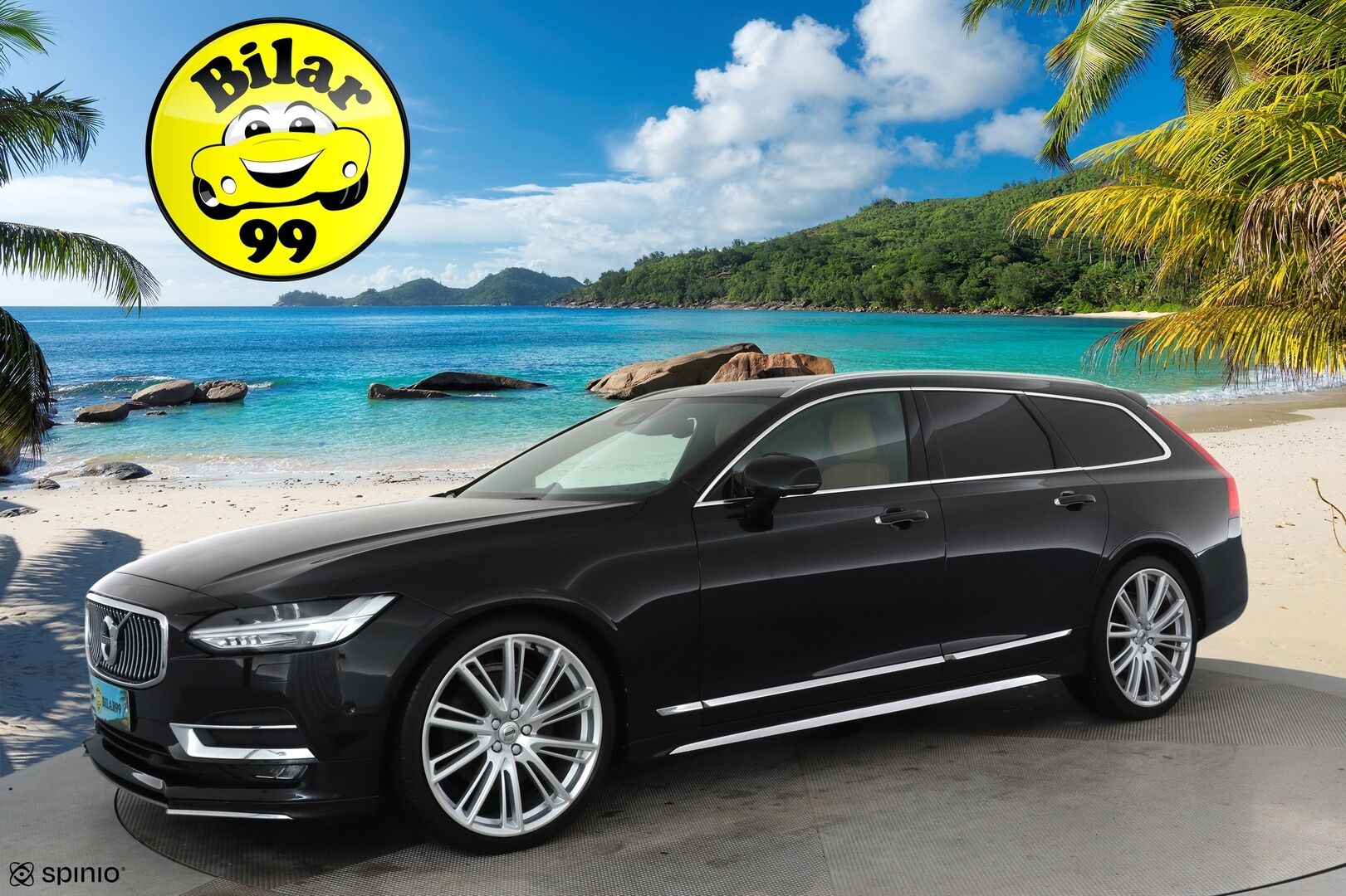Volvo V90 2017 D5 AWD Inscription aut **Hierovat ja ilmastoidut penkit muistilla / Bowers & Wilkins / 360.kamera / Panorama / Koukku / Ruskeat nahat** - 3,99 % KORKOTARJOUS TÄHÄN AUTOON - KeylessGo / BLIS / Full LED / HUD