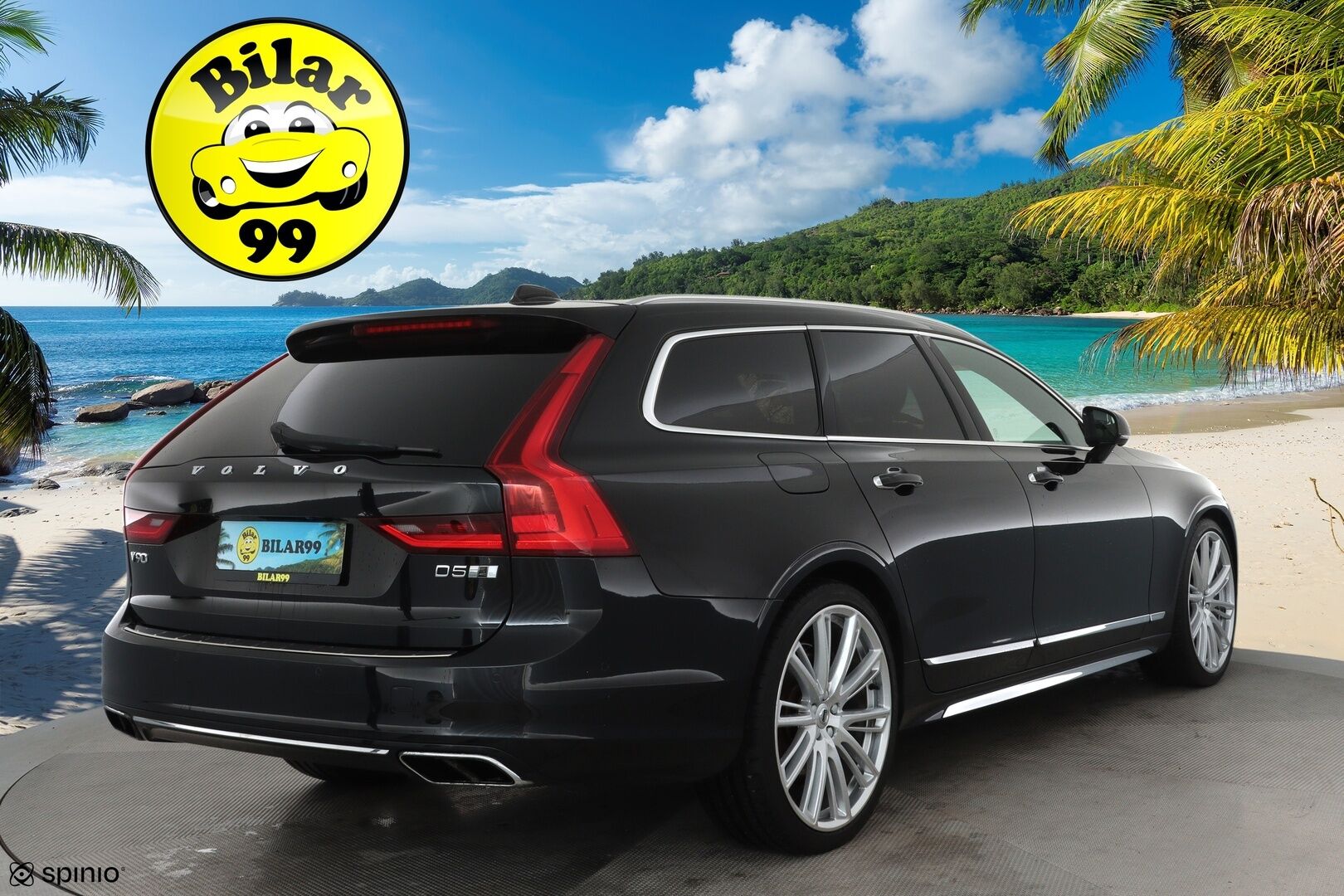 Volvo V90 2017 D5 AWD Inscription aut **Hierovat ja ilmastoidut penkit muistilla / Bowers & Wilkins / 360.kamera / Panorama / Koukku / Ruskeat nahat** - 3,99 % KORKOTARJOUS TÄHÄN AUTOON - KeylessGo / BLIS / Full LED / HUD