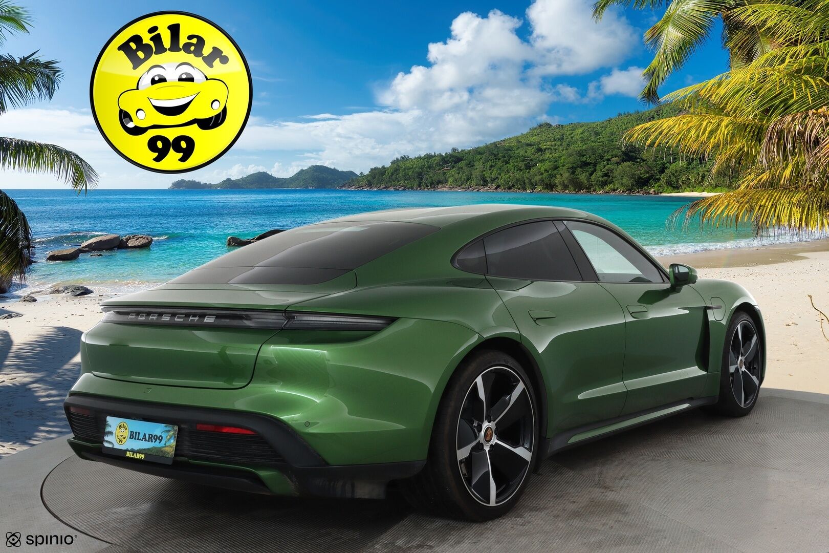 PORSCHE TAYCAN 2021 Turbo **Sport Chrono / Adapt.Vakkari / 360° / Matrix-LED / Ilmastoidut Sporttinahat Muistilla / Burmester / Navi** - 2,99 % KORKOTARJOUS TÄHÄN AUTOON - Nelipyöräohjaus / Lämpöpumppu / Kahdet renkaat vanteilla