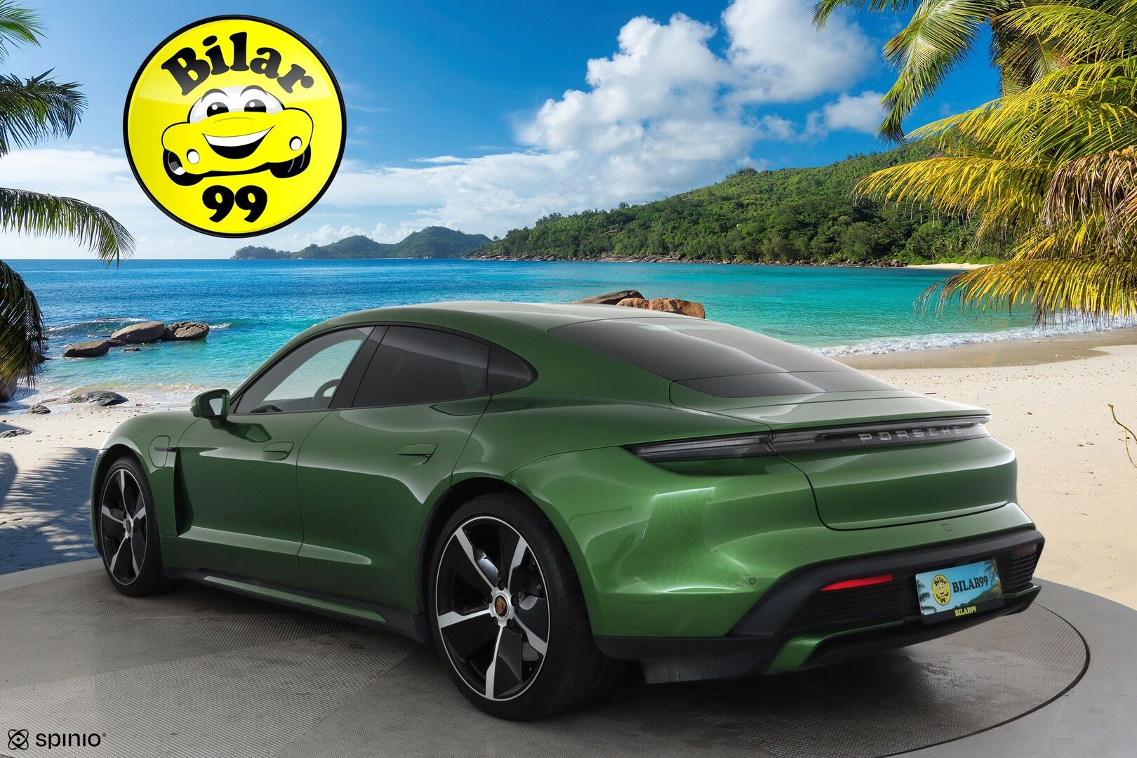PORSCHE TAYCAN 2021 Turbo **Sport Chrono / Adapt.Vakkari / 360° / Matrix-LED / Ilmastoidut Sporttinahat Muistilla / Burmester / Navi** - 2,99 % KORKOTARJOUS TÄHÄN AUTOON - Nelipyöräohjaus / Lämpöpumppu / Kahdet renkaat vanteilla