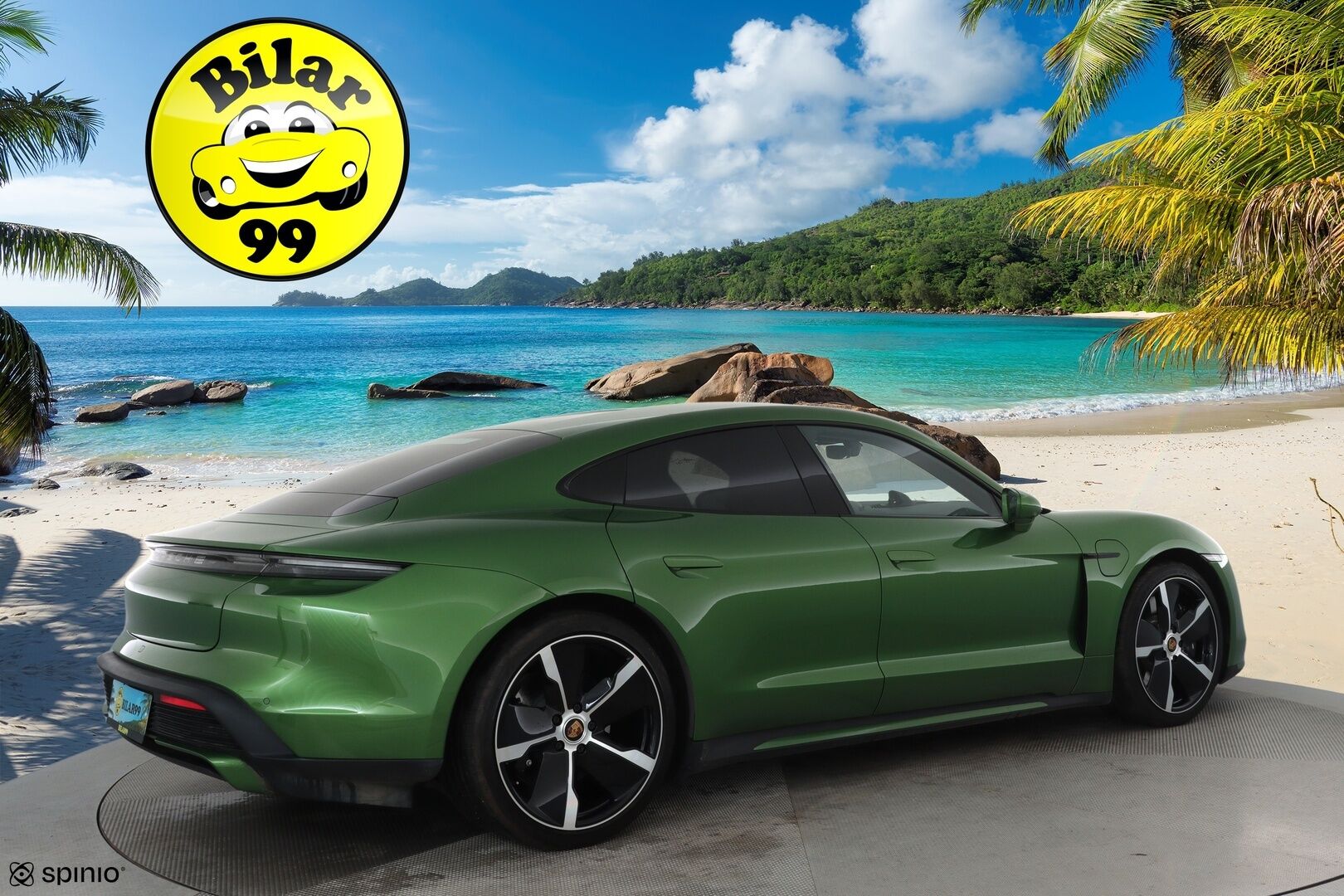 PORSCHE TAYCAN 2021 Turbo **Sport Chrono / Adapt.Vakkari / 360° / Matrix-LED / Ilmastoidut Sporttinahat Muistilla / Burmester / Navi** - 2,99 % KORKOTARJOUS TÄHÄN AUTOON - Nelipyöräohjaus / Lämpöpumppu / Kahdet renkaat vanteilla