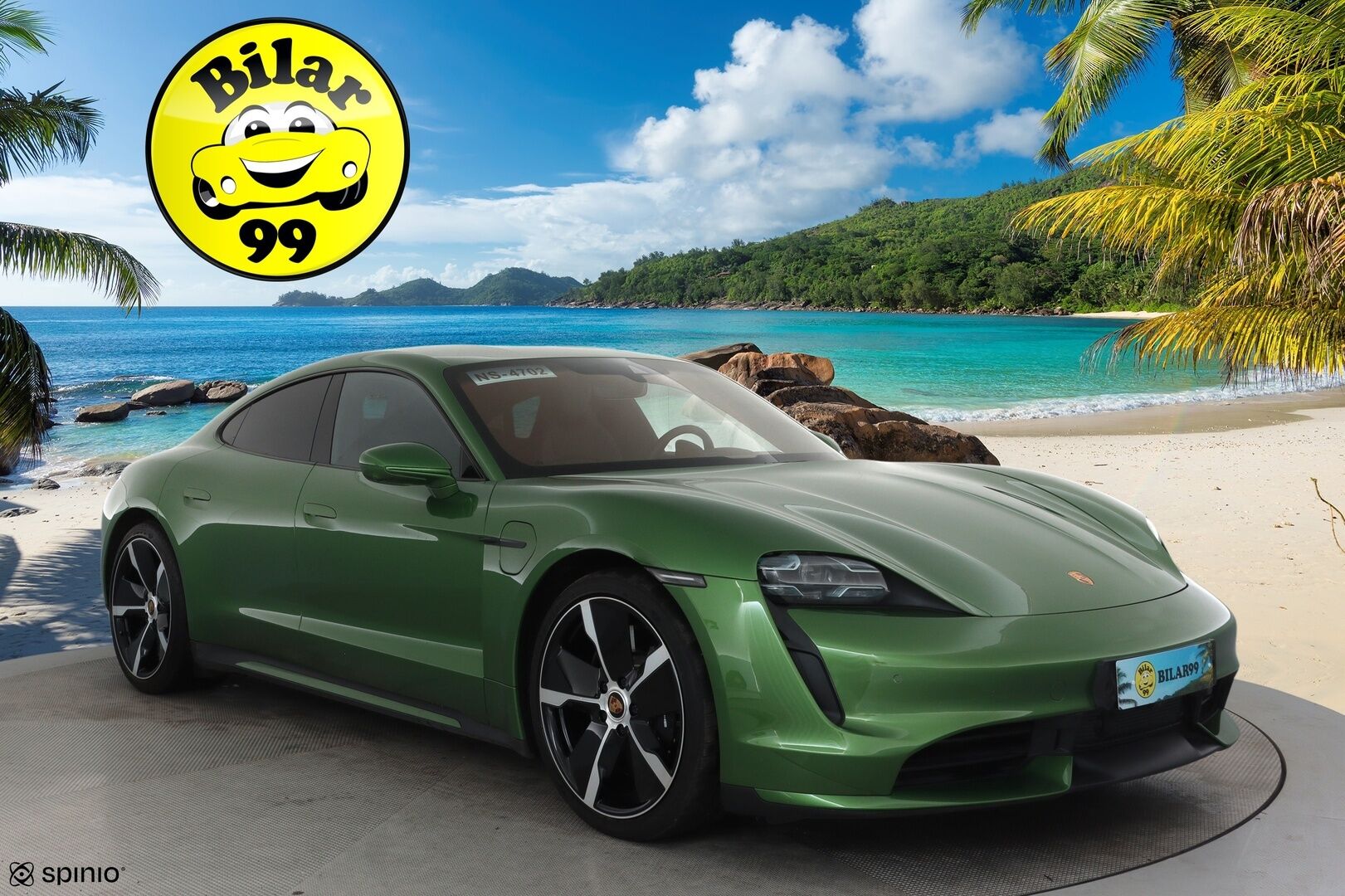 PORSCHE TAYCAN 2021 Turbo **Sport Chrono / Adapt.Vakkari / 360° / Matrix-LED / Ilmastoidut Sporttinahat Muistilla / Burmester / Navi** - 2,99 % KORKOTARJOUS TÄHÄN AUTOON - Nelipyöräohjaus / Lämpöpumppu / Kahdet renkaat vanteilla