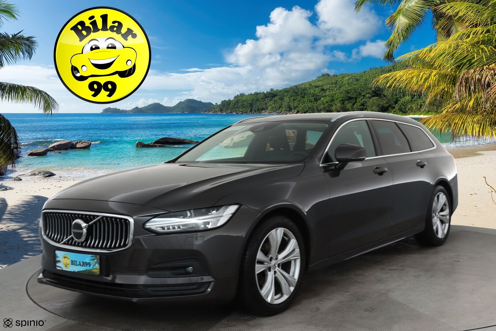 Volvo V90 2021 D4 AWD Momentum Aut. **Webasto / Adapt.Vakkari / LED-valot / P.Kamera / Navi / Kaistavahti / KeylessGO** - 3,99 % KORKOTARJOUS TÄHÄN AUTOON - Kahdet Renkaat