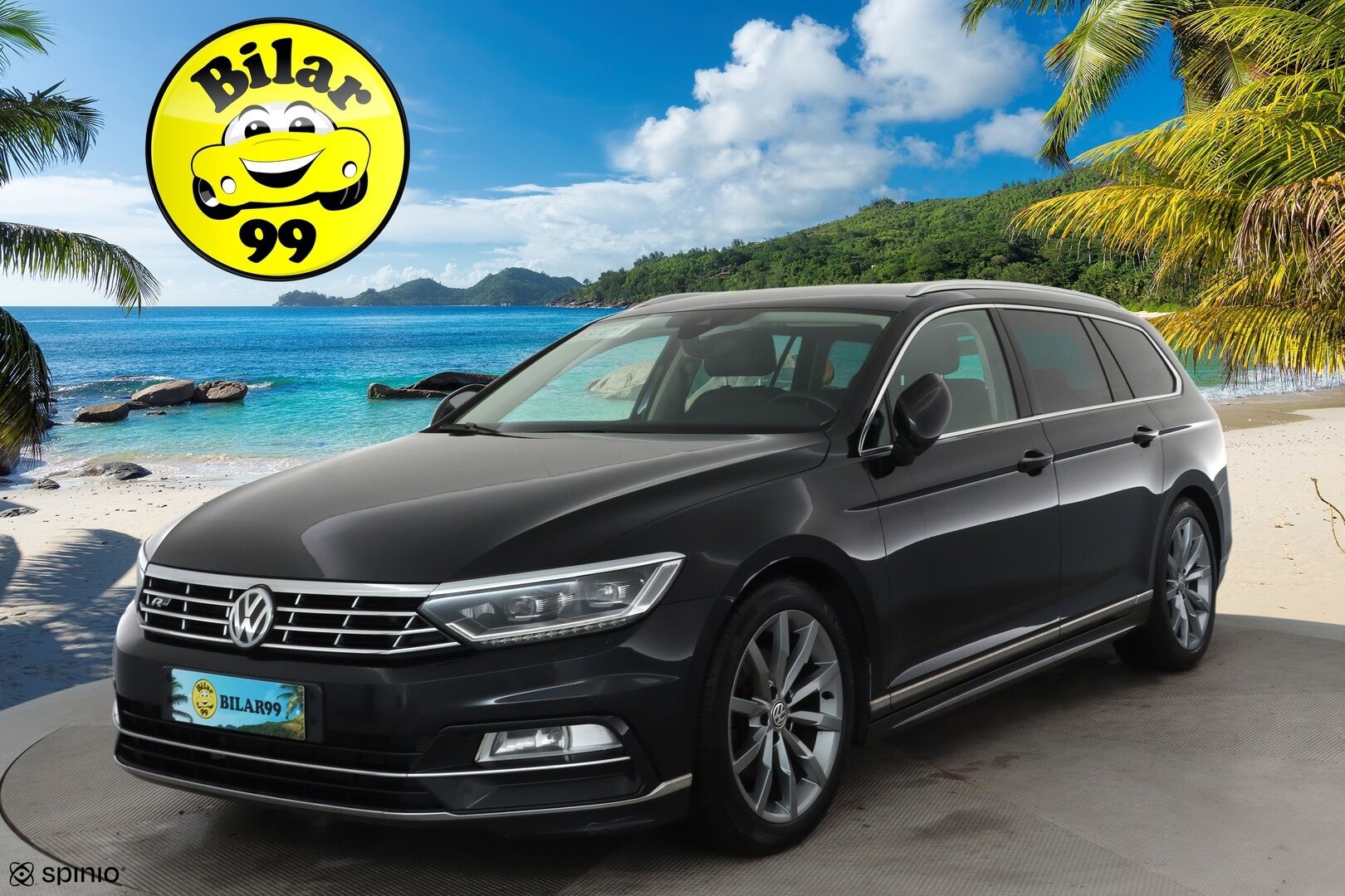 VOLKSWAGEN PASSAT 2019 2.0 TDi 190 4Motion R-Line **Adapt.vakkari / Webasto / P.kamera / KeylessGo / Sporttipenkit / Digimittaristo** - Kahdet renkaat aluvanteilla / Mustat nahat / Ratinlämmitin / Penkinlämmittimet takana 