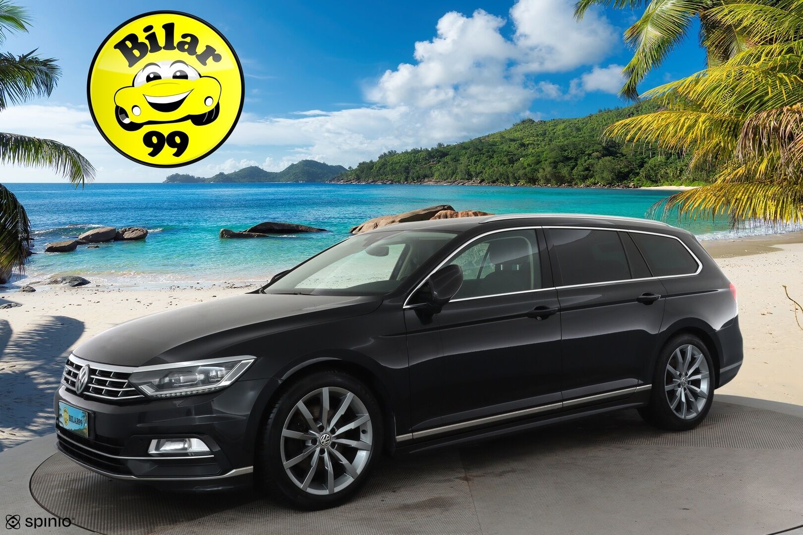 VOLKSWAGEN PASSAT 2019 2.0 TDi 190 4Motion R-Line **Adapt.vakkari / Webasto / P.kamera / KeylessGo / Sporttipenkit / Digimittaristo** - Kahdet renkaat aluvanteilla / Mustat nahat / Ratinlämmitin / Penkinlämmittimet takana 