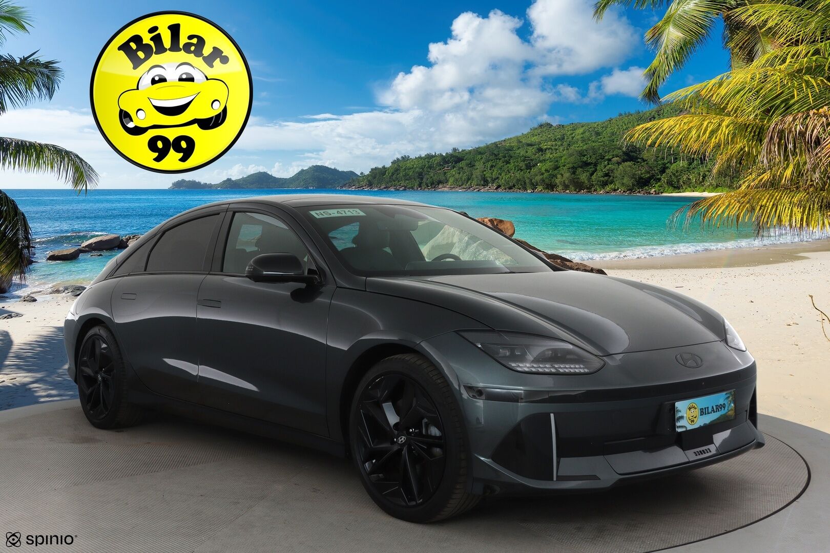 HYUNDAI IONIQ 6 2023 AWD First Edition 77 kWh 325 hv **Lasikatto / Bose / 360.kamera / Adapt.vakkari / Muistipenkki / Puolinahat / P.kamera** - 3,99 % KORKOTARJOUS TÄHÄN AUTOON - Akku kuntotarkastettu / Merkkihuollettu