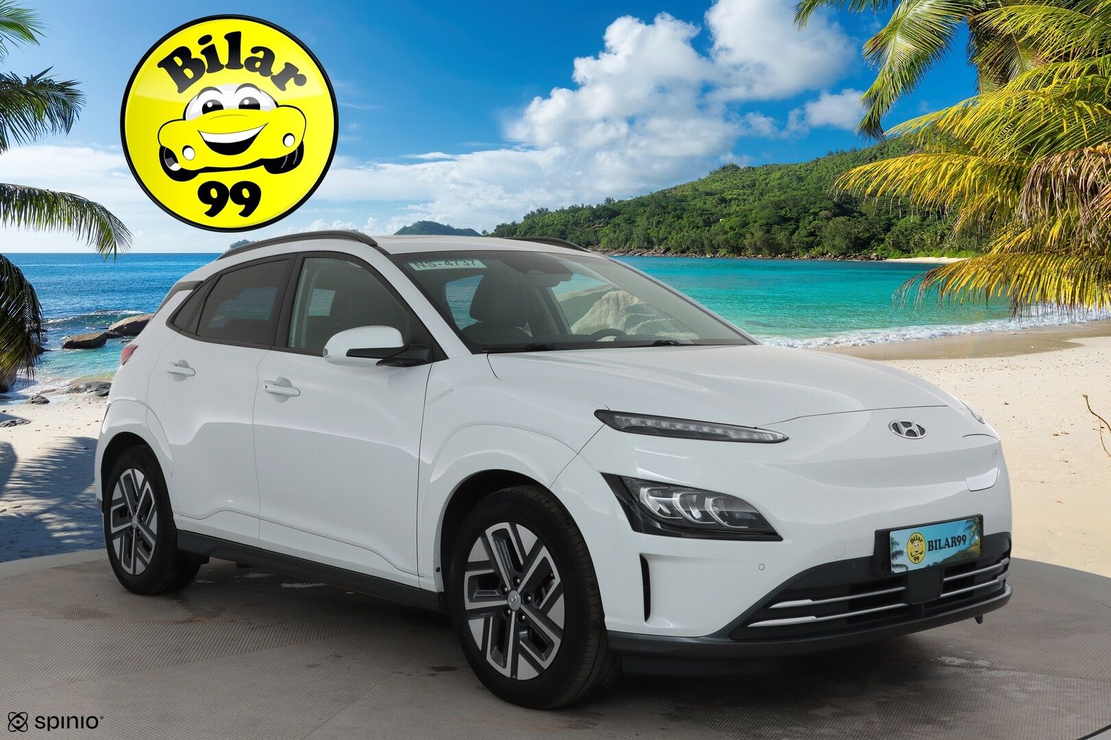 HYUNDAI KONA 2021 electric 64 kWh 204 hv Style **Lämpöpumppu / Adapt.vakkari / Kattoluukku / Ilmastoidut penkit / P.kamera / Apple&Android** - Merkkihuollettu / Kahdet renkaat vanteilla