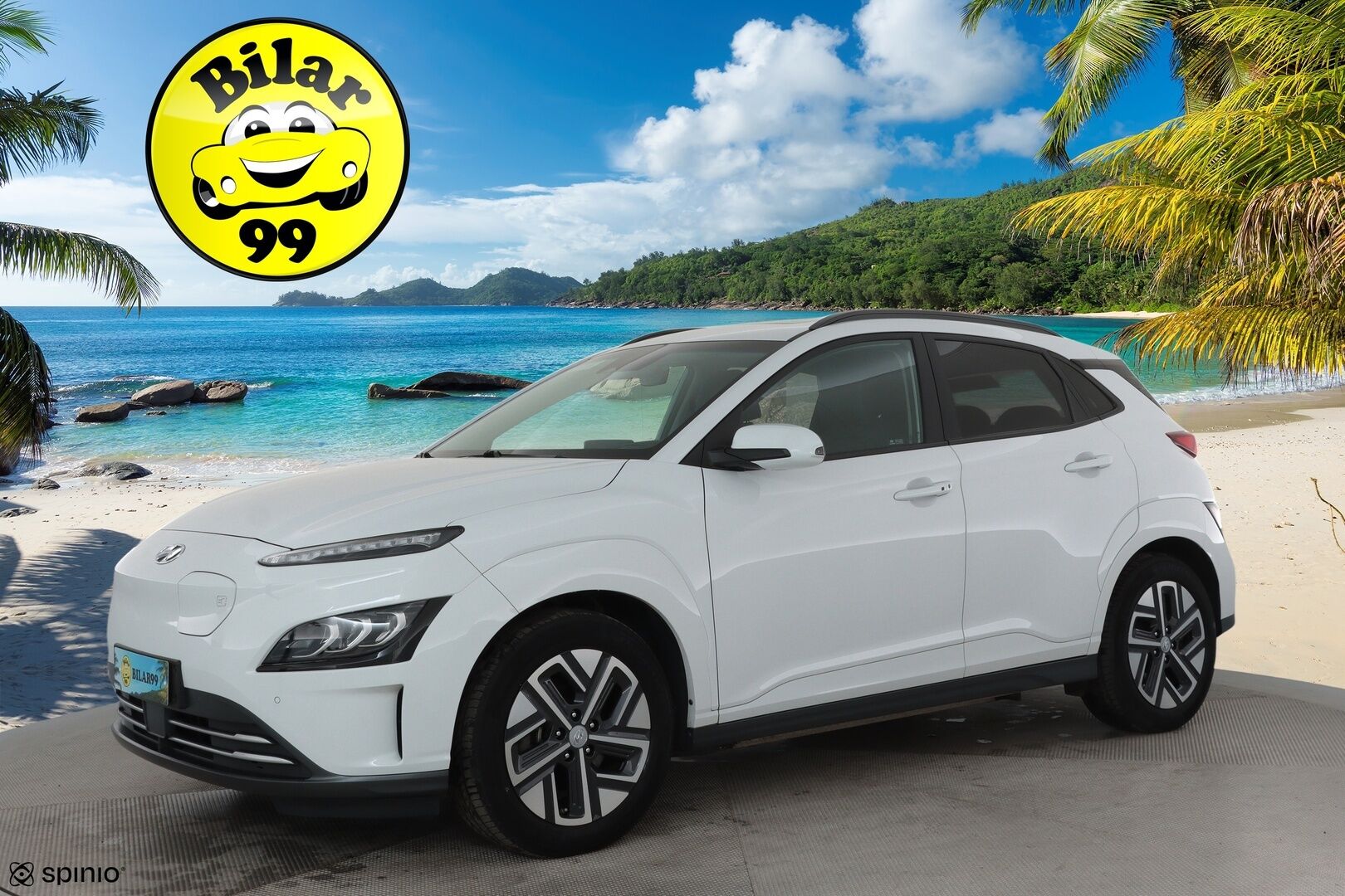 HYUNDAI KONA 2021 electric 64 kWh 204 hv Style **Lämpöpumppu / Adapt.vakkari / Kattoluukku / Ilmastoidut penkit / P.kamera / Apple&Android** - Merkkihuollettu / Kahdet renkaat vanteilla