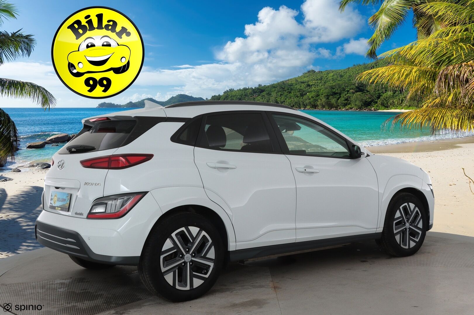 HYUNDAI KONA 2021 electric 64 kWh 204 hv Style **Lämpöpumppu / Adapt.vakkari / Kattoluukku / Ilmastoidut penkit / P.kamera / Apple&Android** - Merkkihuollettu / Kahdet renkaat vanteilla