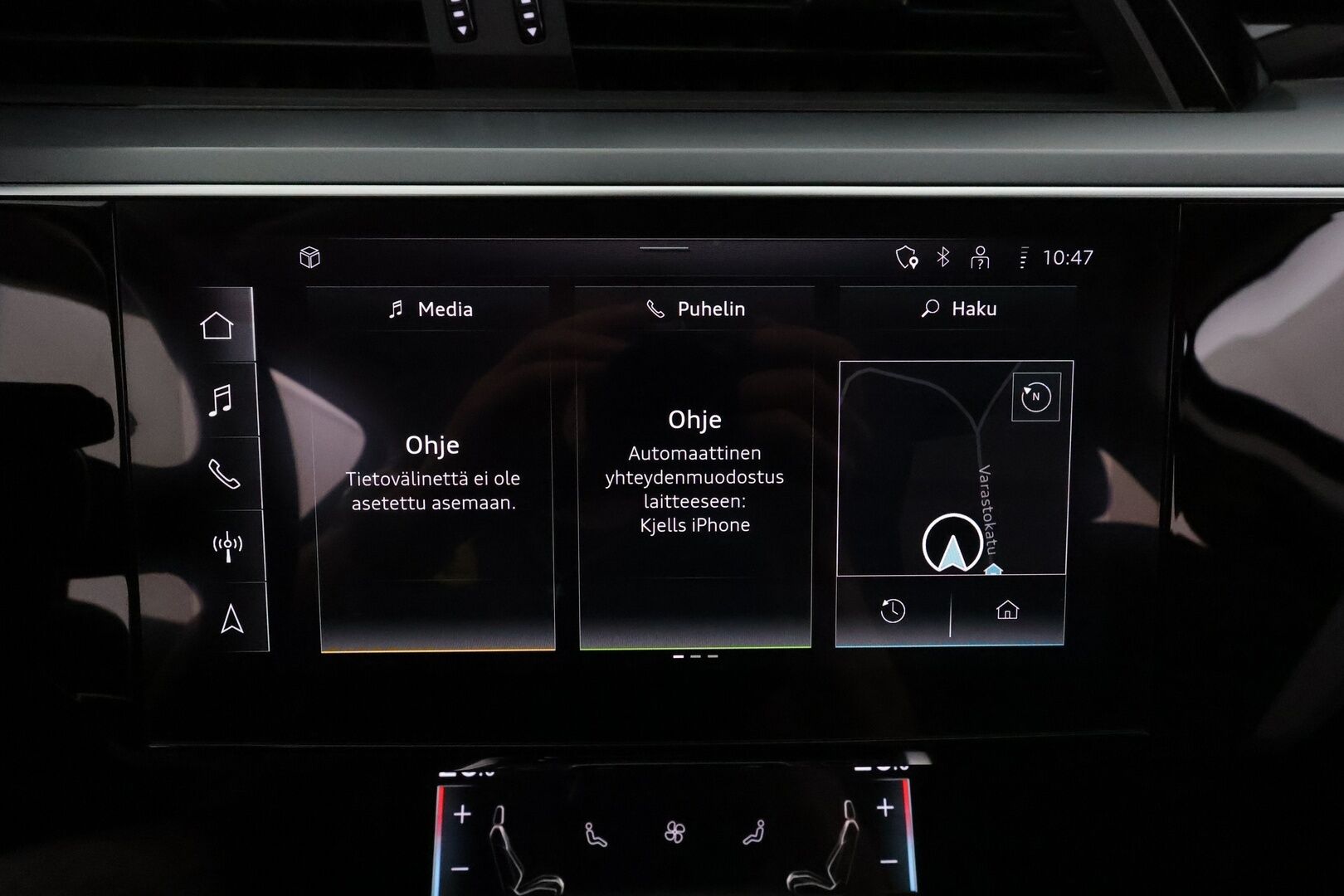AUDI E-TRON 2022 55 Quattro 408hv 95kWh Proline **Adapt.vakkari / Koukku / Muistipenkki / Nahat / P.tutkat / Digimittaristo** - 3,99 % KORKOTARJOUS TÄHÄN AUTOON - Merkkihuollettu / Akku kuntotarkastettu!