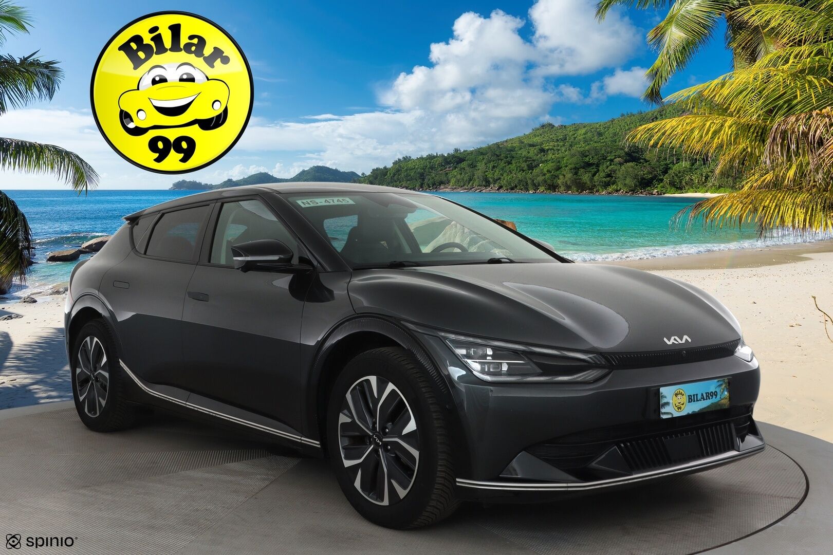 KIA EV6 2022 AWD 77 kWh 325 hv **HUD / Meridian / Ilmastoidut nahat / Adapt.vakkari / Lämpöpumppu / 360.kamera / LED** - 3,99 % KORKOTARJOUS TÄHÄN AUTOON - 