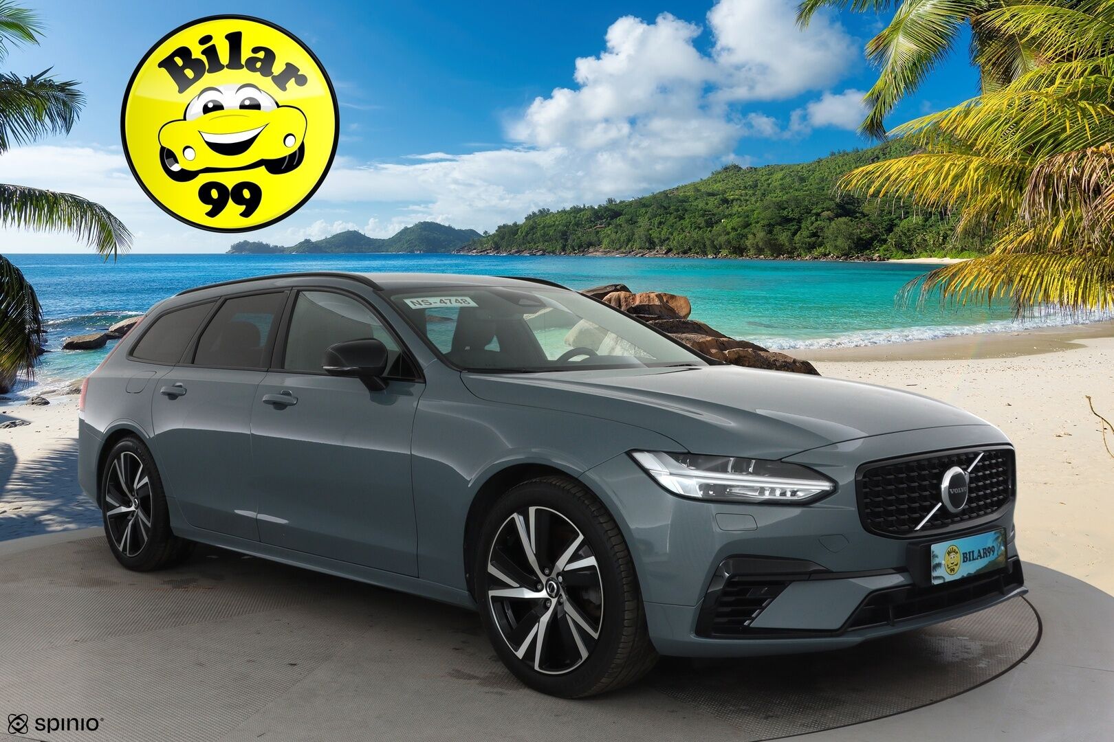 Volvo V90 2023 T6 AWD Long Range Plus Dark *ACC / Full LED / Koukku / Muistipenkit / Digimittaristo / BLIS / KeylessGo* - Merkkihuollettu / SoH testattu / Kahdet renkaat / ALV