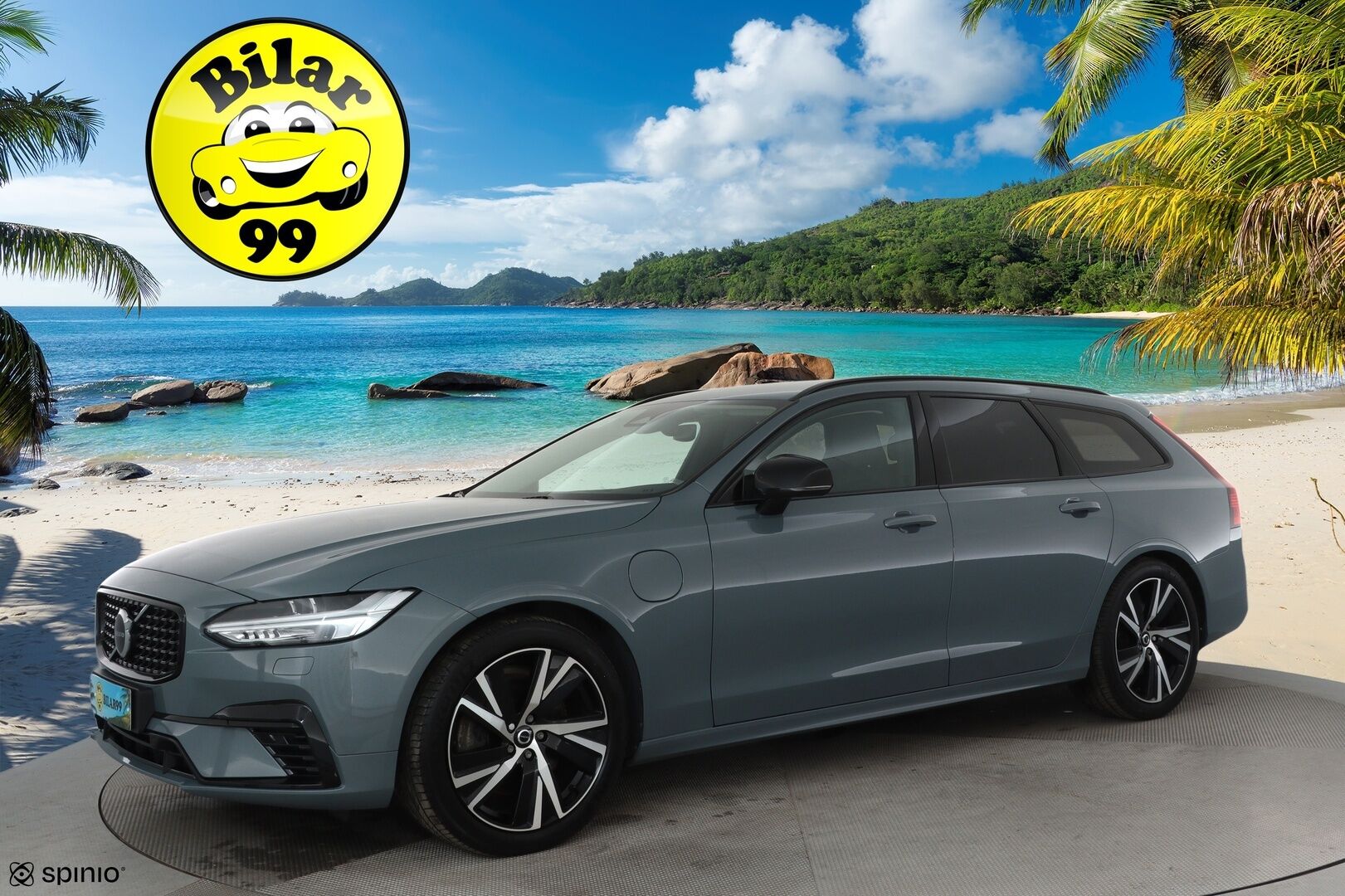 Volvo V90 2023 T6 AWD Long Range Plus Dark *ACC / Full LED / Koukku / Muistipenkit / Digimittaristo / BLIS / KeylessGo* - Merkkihuollettu / SoH testattu / Kahdet renkaat / ALV