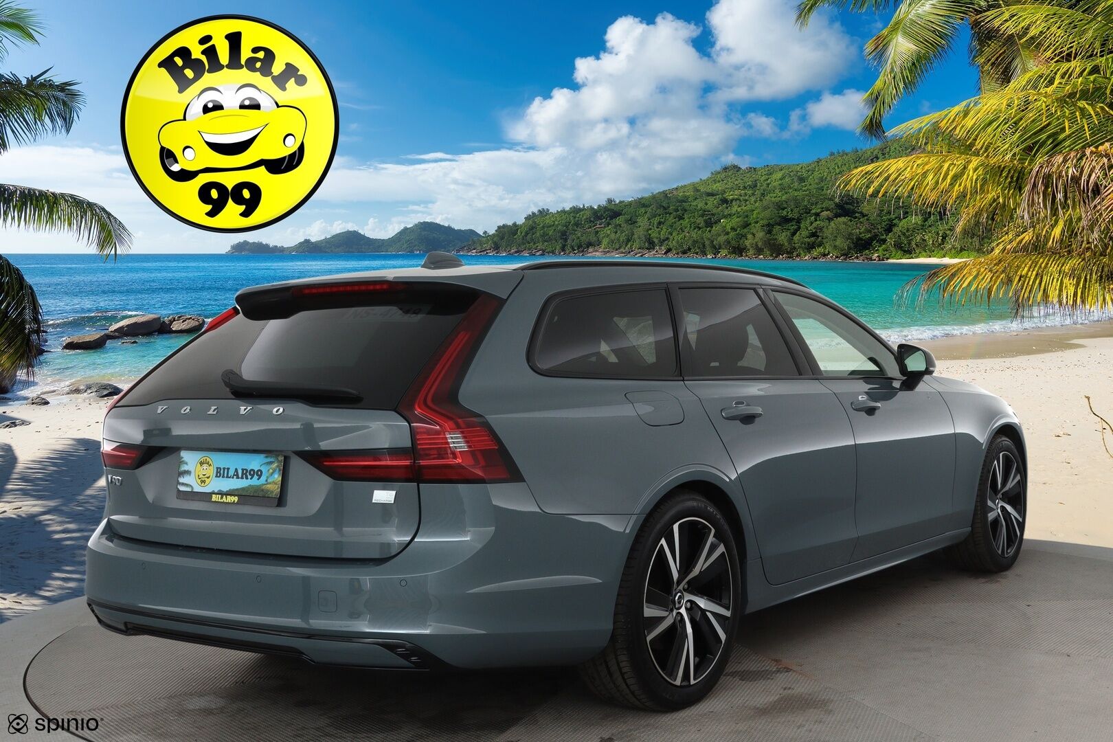 Volvo V90 2023 T6 AWD Long Range Plus Dark *ACC / Full LED / Koukku / Muistipenkit / Digimittaristo / BLIS / KeylessGo* - Merkkihuollettu / SoH testattu / Kahdet renkaat / ALV