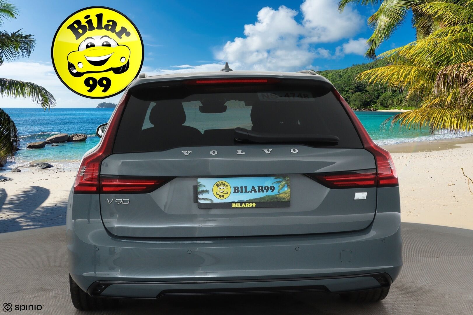 Volvo V90 2023 T6 AWD Long Range Plus Dark *ACC / Full LED / Koukku / Muistipenkit / Digimittaristo / BLIS / KeylessGo* - Merkkihuollettu / SoH testattu / Kahdet renkaat / ALV
