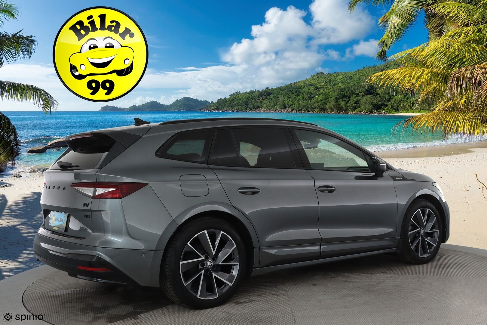 SKODA ENYAQ 2022 80 iV Sportline ** Muistipenkki / Matrix LED / Lämpöpumppu / Adapt.vakkari / Koukku / P.kamera / Sporttipenkit / Navi** - 3,99 % KORKOTARJOUS TÄHÄN AUTOON - Akku kuntotarkastettu! / KeylessGo / Merkkihuollettu / Nahka-Alcantara