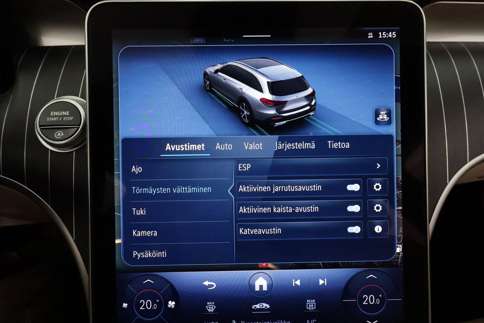 MERCEDES-BENZ C 2022 220 d 4MATIC All-Terrain 9G-Tronic **Webasto / Digital LED / Muistipenkit / 360 Kamera / KeylessGo / Koukku** - 3,99 % KORKOTARJOUS TÄHÄN AUTOON - 
