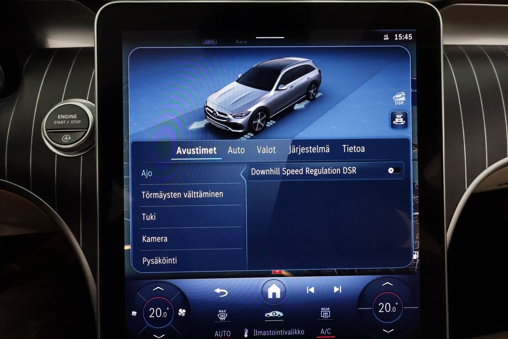 MERCEDES-BENZ C 2022 220 d 4MATIC All-Terrain 9G-Tronic *Webasto / Digital LED / Muistipenkit / 360 Kamera / KeylessGo / Koukku* - 3,99 % KORKOTARJOUS TÄHÄN AUTOON 28.9. ASTI! - Kahdet hyvät renkaat MB vanteilla / Juuri huollettu / ALV