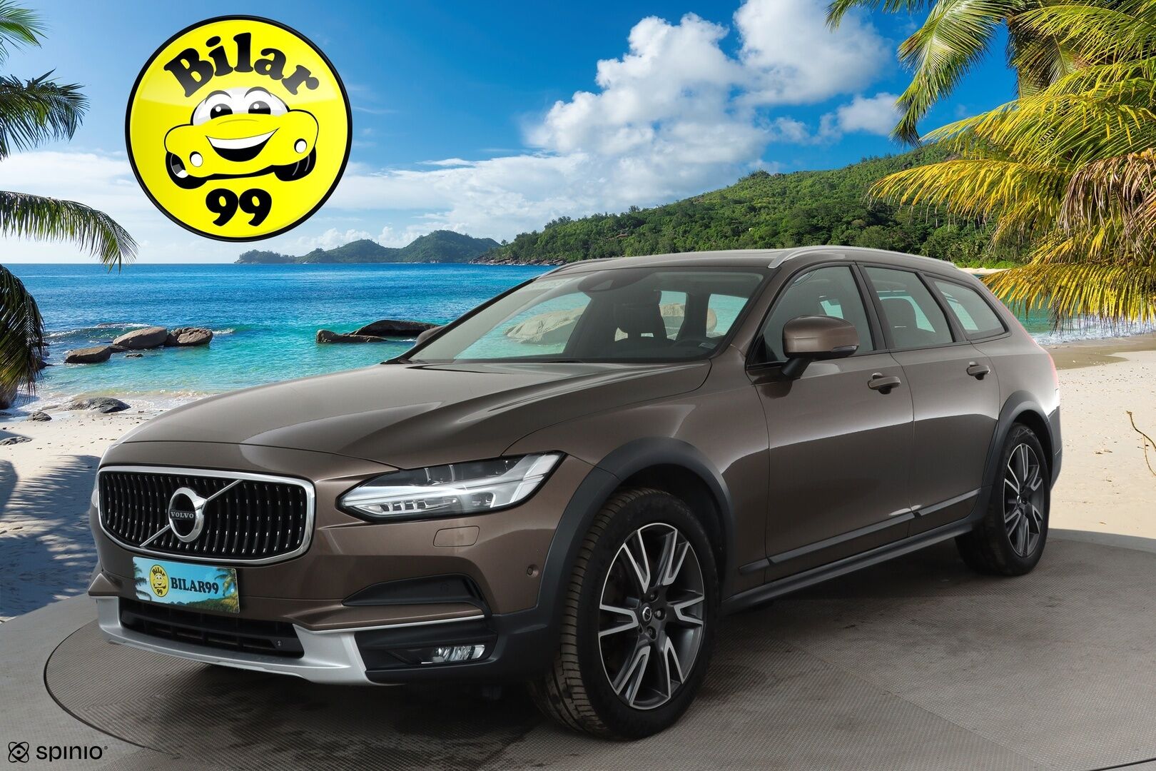 Volvo V90 CROSS COUNTRY 2017 D5 AWD Inscription Pro **Panorama / HUD / Adapt.vakkari / Koukku / Muistipenkki / Sporttinahat / P.kamera / KeylessGo** - 3,99 % KORKOTARJOUS TÄHÄN AUTOON - Webasto / Merkkihuollettu / Kahdet renkaat aluvanteilla / Digimittaristo / Park-in ja Park-out toiminto / Full LED