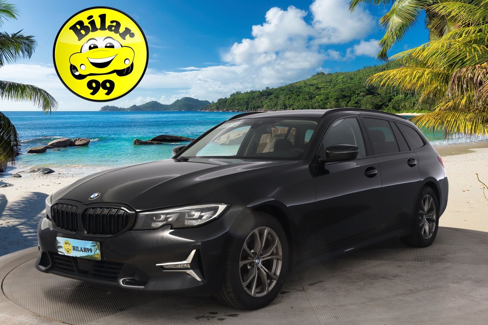 BMW 320 2021 G21 Touring 320d A xDrive Luxury Line **Webasto / Koukku / Adapt.Vakkari / LED-valot / P.Kamera / Muistipenkki / Navi** - Talvivarusteet ja neliveto / M-sport ratti / 2x Renkaat / Nahkapenkit /  2x Avain 