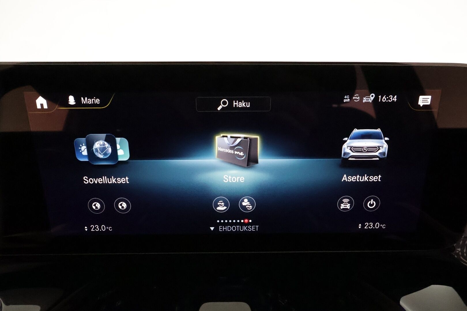MERCEDES-BENZ EQB 2023 300 4Matic 7-Paik **Widescreen / Adapt.Vakkari / LED-High Performance / P.Kamera / Navi / Kaistavahti / KeylessGO** - 3,99 % KORKOTARJOUS TÄHÄN AUTOON - Akku kuntotarkastettu / 2x Latauskaapelit / Kahdet Renkaat / HARVINAINEN VÄRI!