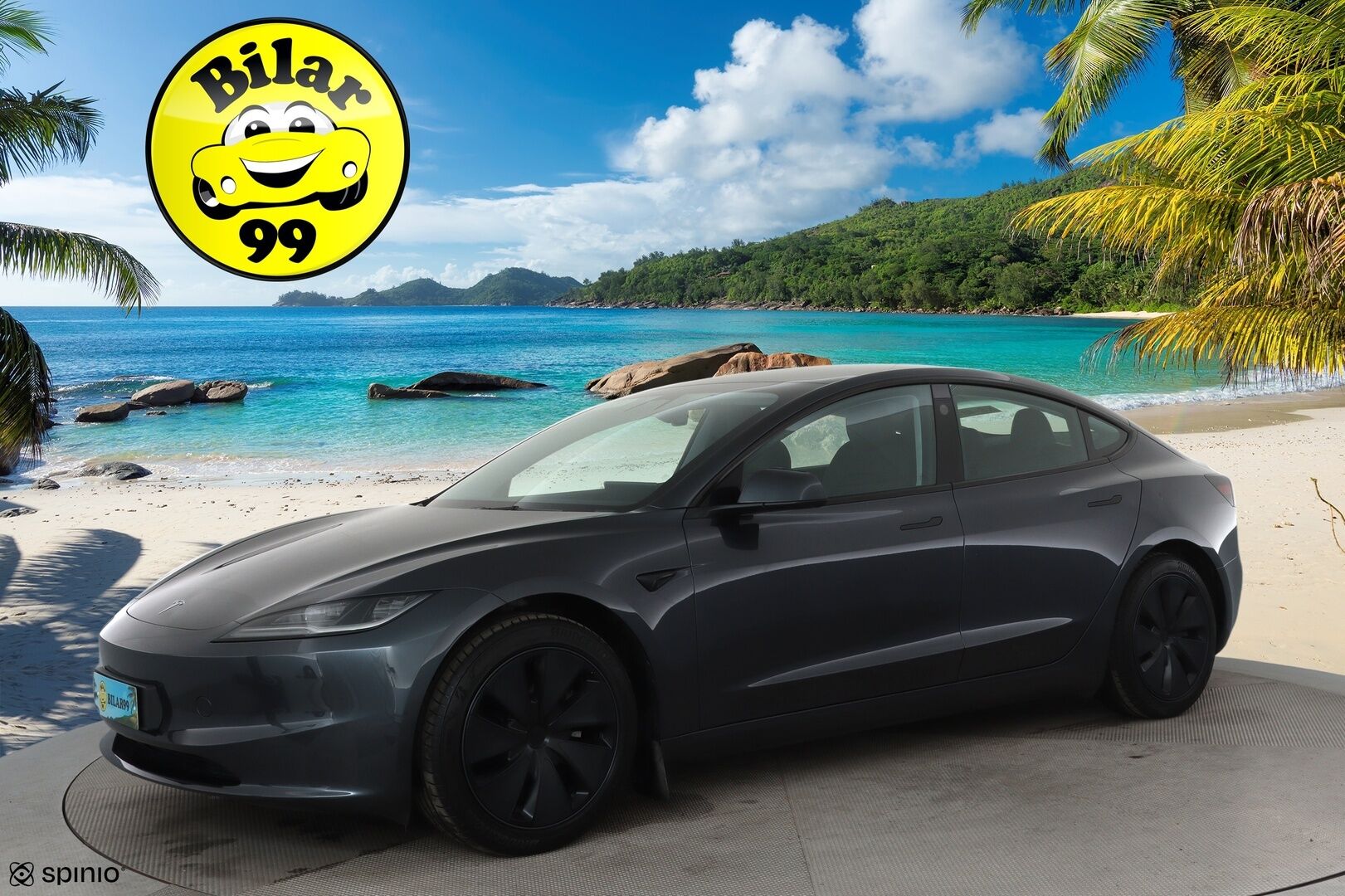 TESLA MODEL 3 2024 Long Range AWD **Lämpöpumppu / Koukku / Adapt.Vakkari / Matrix-LED / P.kamera / Ilmastoitu Muistipenkki / Lasikatto** - 3,99 % KORKOTARJOUS TÄHÄN AUTOON - Kahdet Renkaat