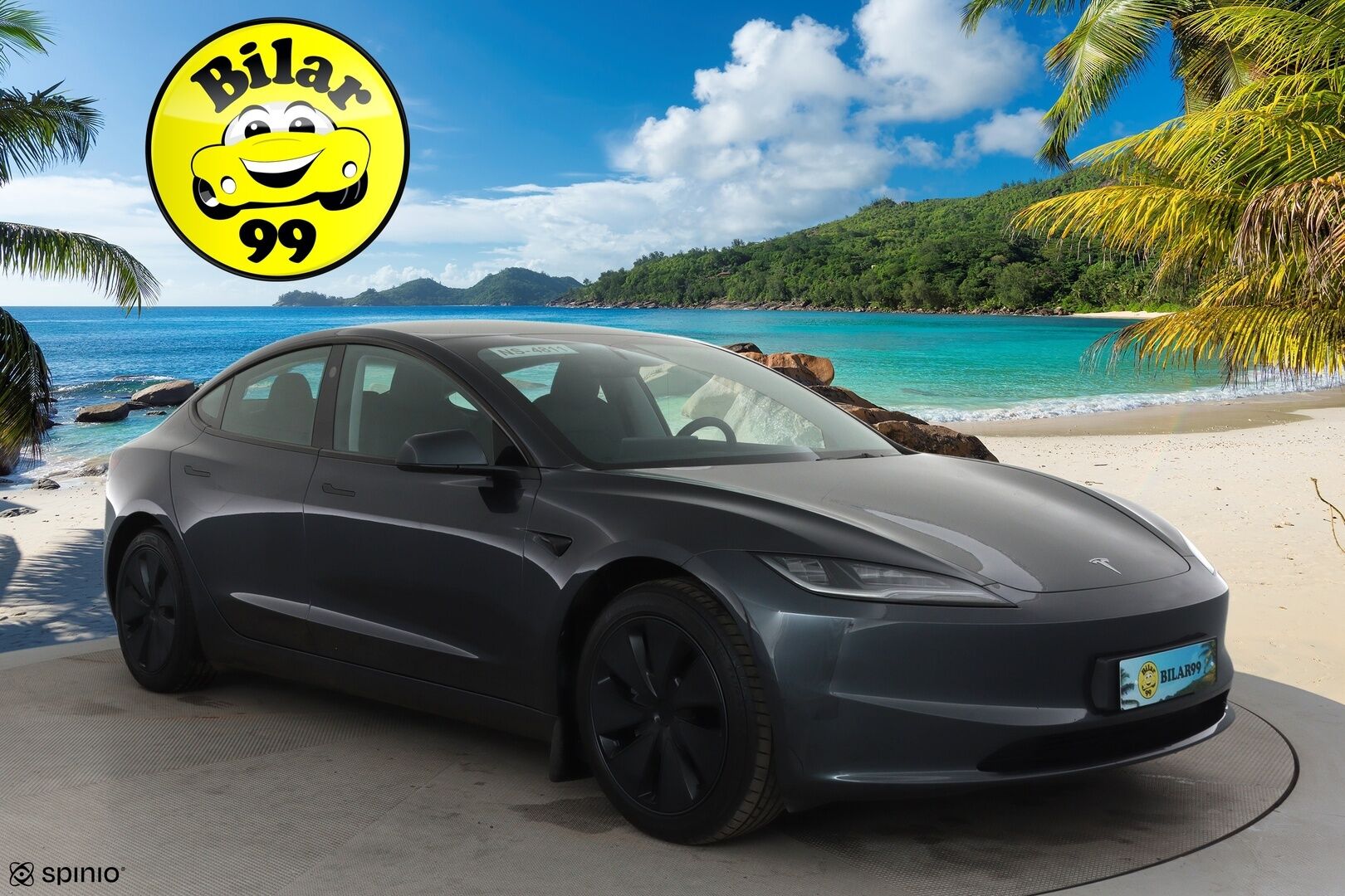 TESLA MODEL 3 2024 Long Range AWD **Lämpöpumppu / Koukku / Adapt.Vakkari / Matrix-LED / P.kamera / Ilmastoitu Muistipenkki / Lasikatto** - 3,99 % KORKOTARJOUS TÄHÄN AUTOON - Kahdet Renkaat