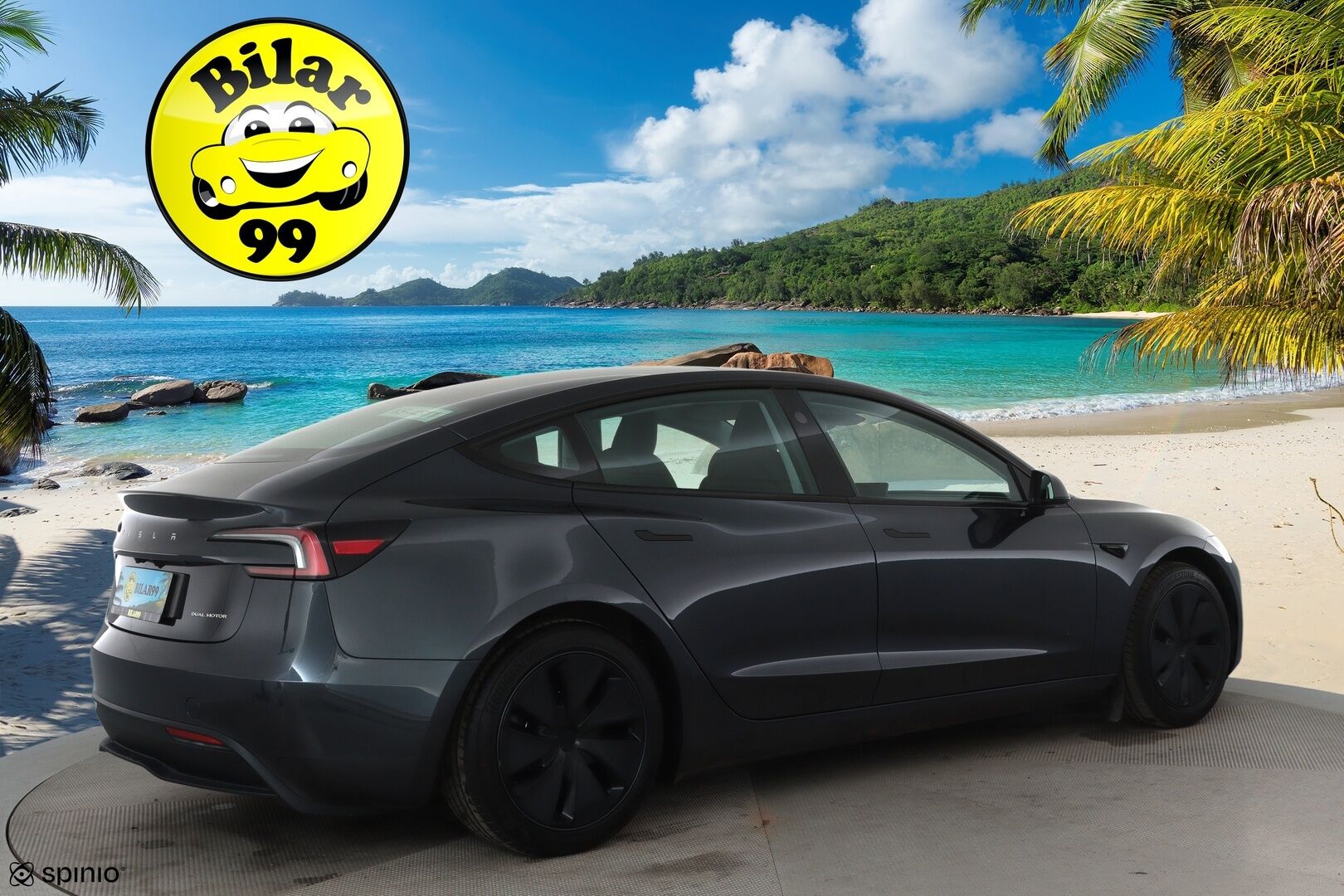 TESLA MODEL 3 2024 Long Range AWD **Lämpöpumppu / Koukku / Adapt.Vakkari / Matrix-LED / P.kamera / Ilmastoitu Muistipenkki / Lasikatto** - 3,99 % KORKOTARJOUS TÄHÄN AUTOON - Kahdet Renkaat