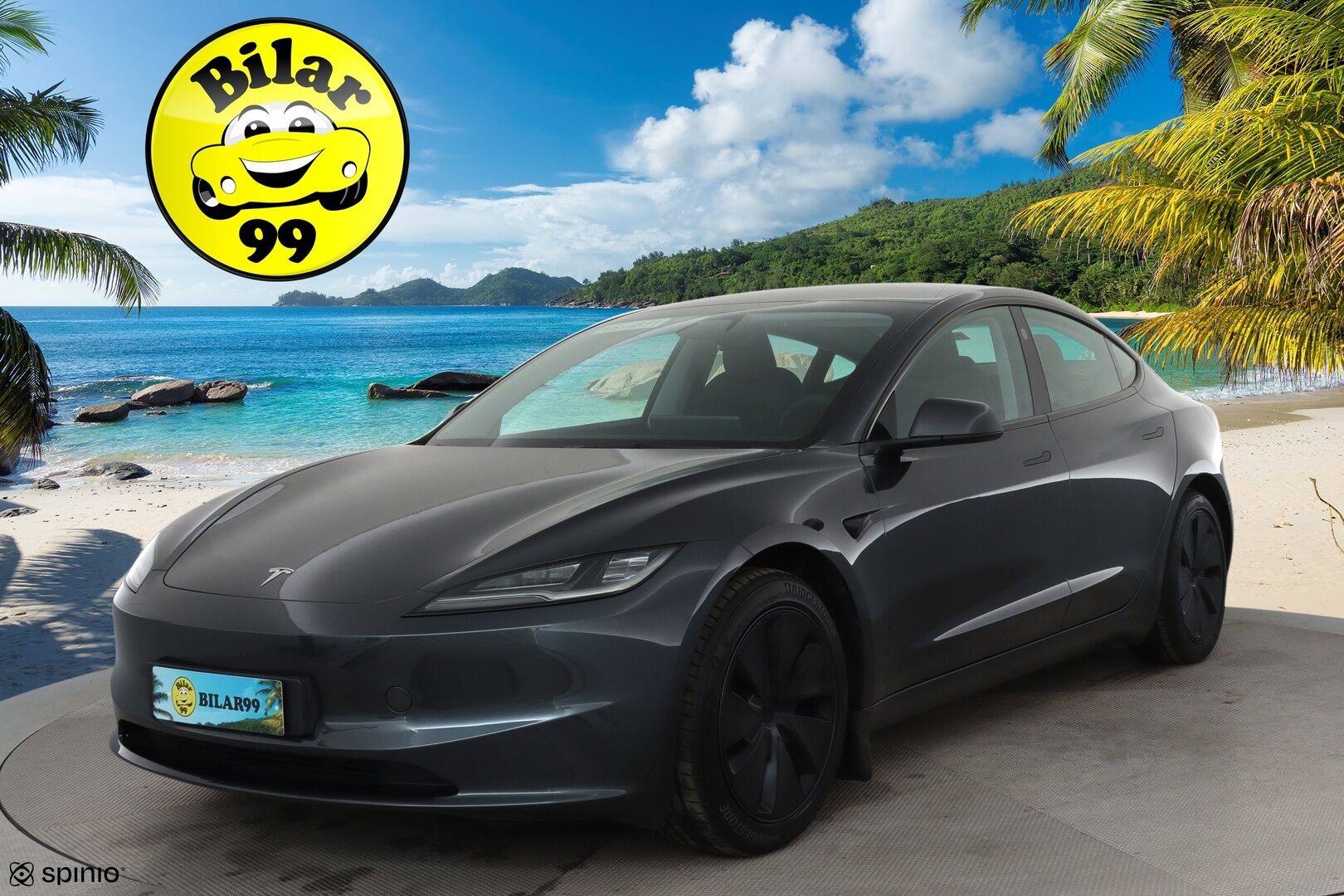 TESLA MODEL 3 2024 Long Range AWD **Lämpöpumppu / Koukku / Adapt.Vakkari / Matrix-LED / P.kamera / Ilmastoitu Muistipenkki / Lasikatto** - 3,99 % KORKOTARJOUS TÄHÄN AUTOON - Kahdet Renkaat