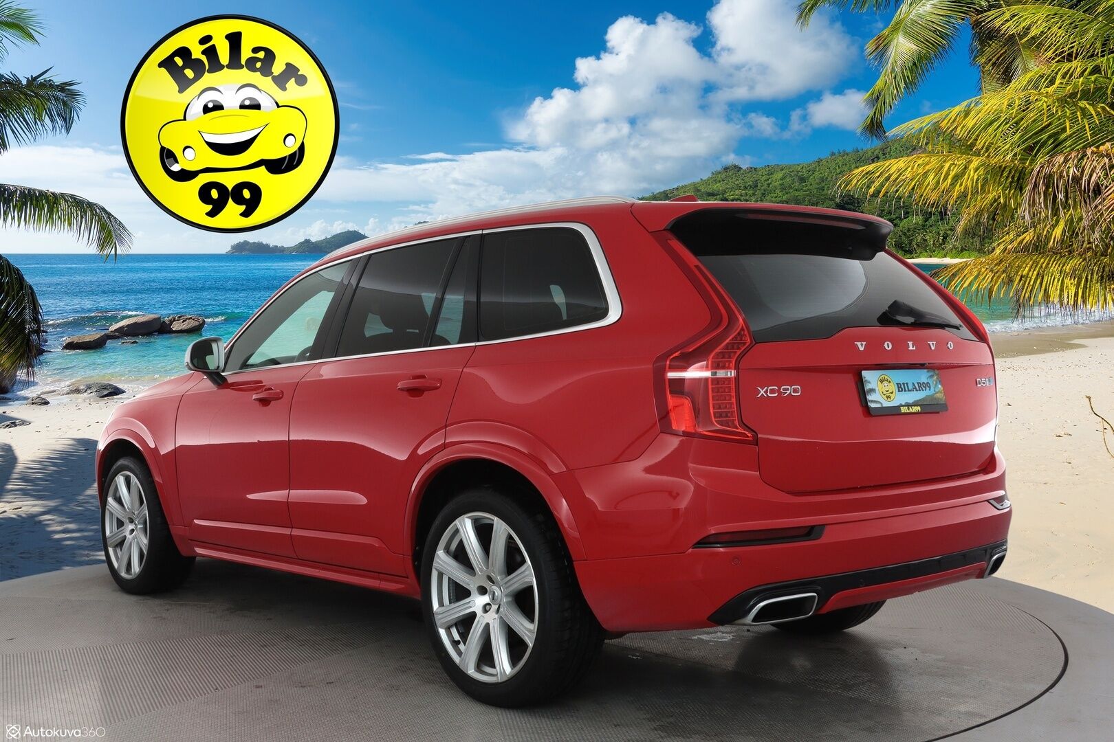Volvo XC90 2016 D5 AWD R-Design aut 7-Paik **Panorama / ACC / HUD / Ilma-alusta / Sporttinahat Muistilla / Webasto / Koukku / Full-LED** - 3,99 % KORKOTARJOUS TÄHÄN AUTOON - Todella kattavilla varusteilla ja harvinaisella värillä Volvojen kuningas malli! / Juuri katsastettu!
