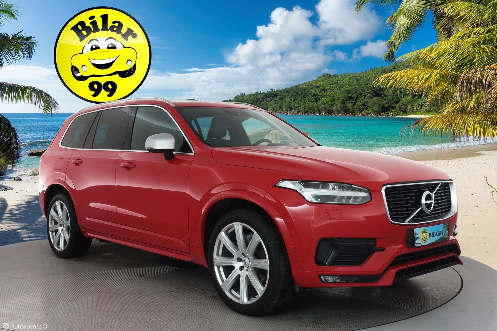 Volvo XC90 2016 D5 AWD R-Design aut 7-Paik **Panorama / ACC / HUD / Ilma-alusta / Sporttinahat Muistilla / Webasto / Koukku / Full-LED** - 3,99 % KORKOTARJOUS TÄHÄN AUTOON - Todella kattavilla varusteilla ja harvinaisella värillä Volvojen kuningas malli! / Juuri katsastettu!