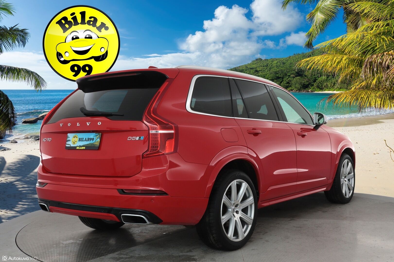 Volvo XC90 2016 D5 AWD R-Design aut 7-Paik **Panorama / ACC / HUD / Ilma-alusta / Sporttinahat Muistilla / Webasto / Koukku / Full-LED** - 3,99 % KORKOTARJOUS TÄHÄN AUTOON - Todella kattavilla varusteilla ja harvinaisella värillä Volvojen kuningas malli! / Juuri katsastettu!